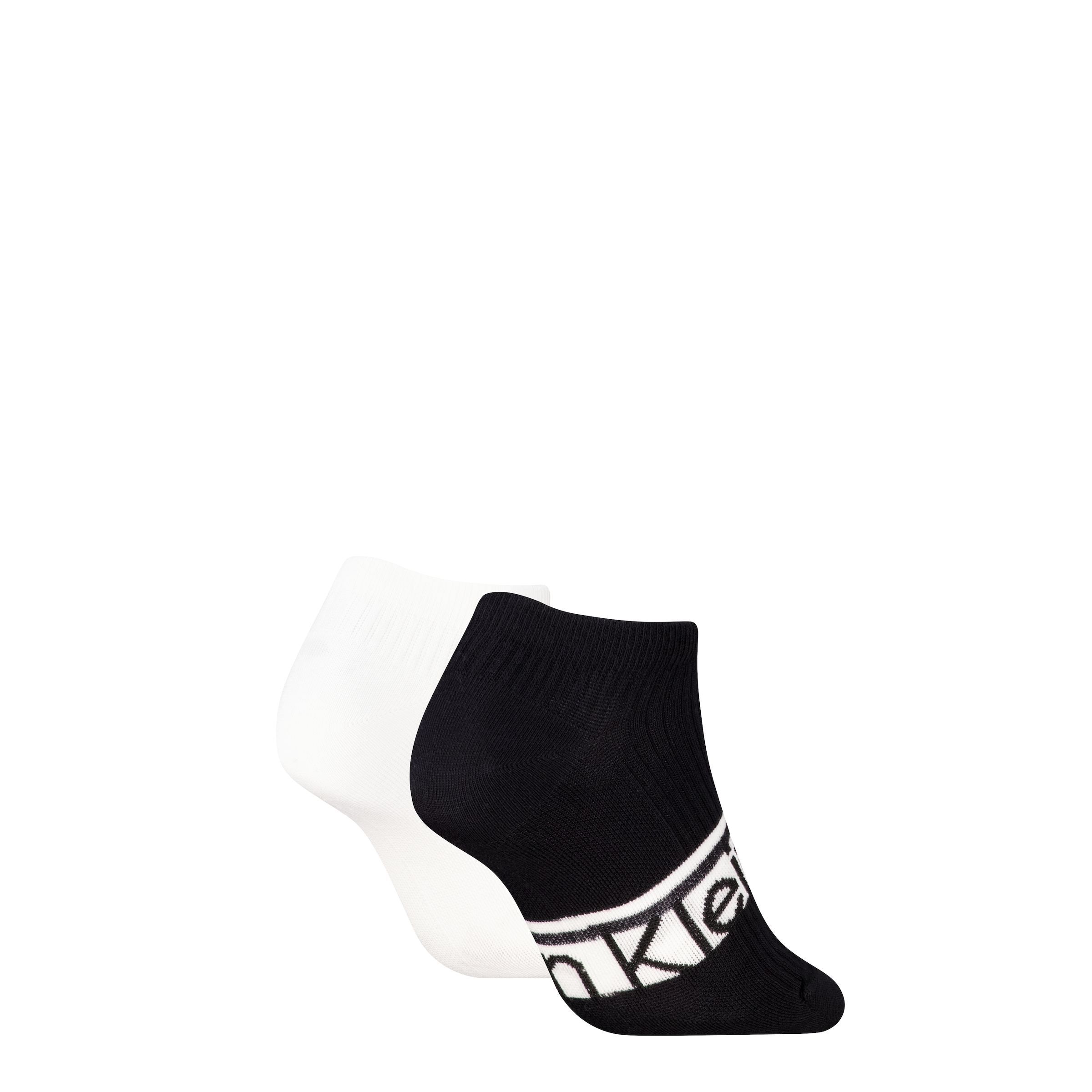 Calvin Klein Chaussettes de baskets »CK WOMEN SNEAKER LOGO STRIPE« 2 paires,  avec inscription logo, mélange coton