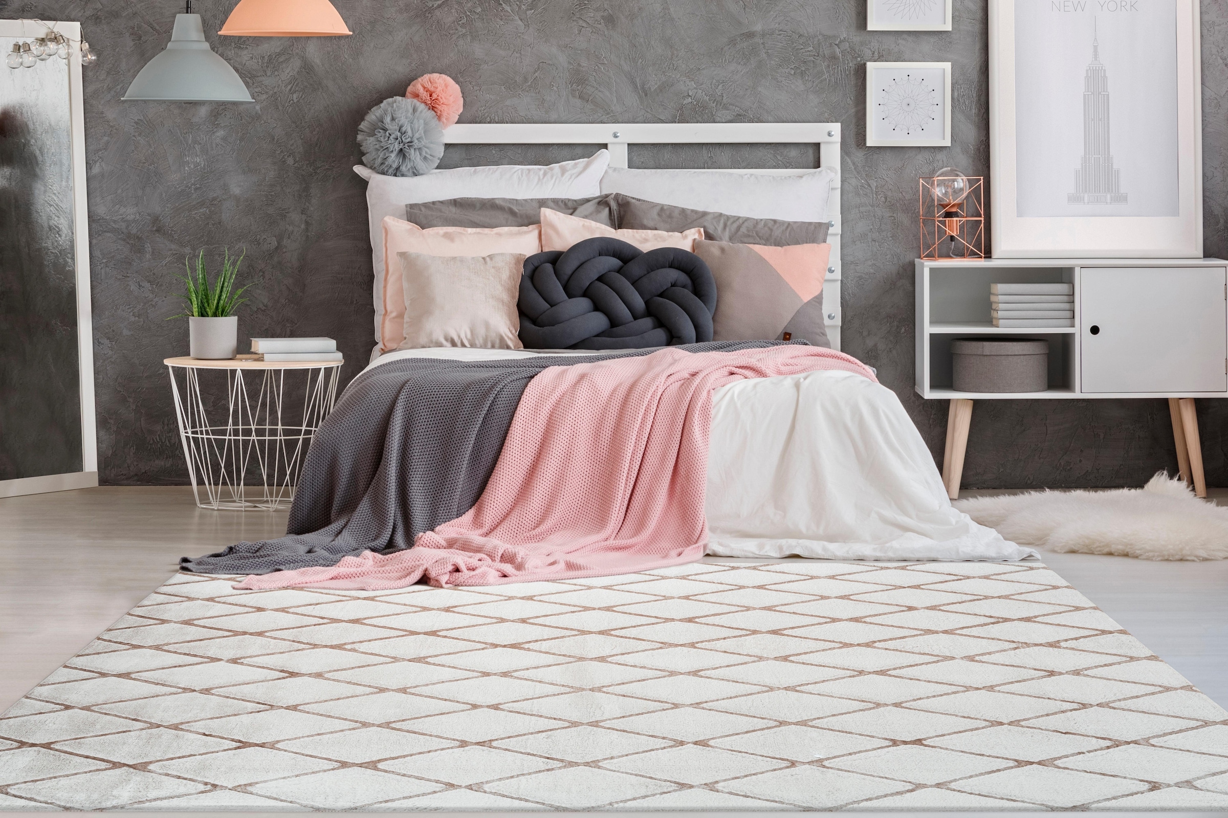 me gusta Teppich »Vivica 200« rechteckig 20 mm Höhe besonders weich durch Microfaser, Wohnzimmer