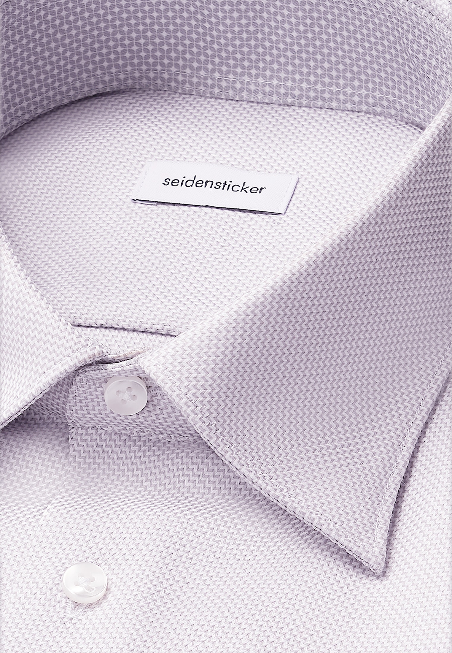 seidensticker Chemise d'affaires »Schwarze Rose« Slim 1/1 Covered-Button-Down-Kragen Struktur