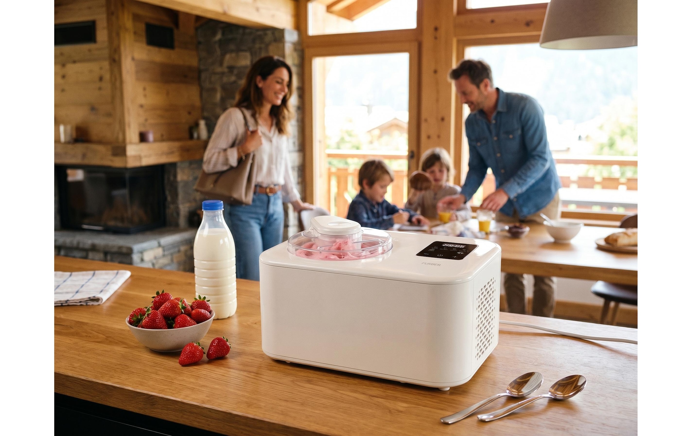 FURBER Machine à glace »Luigi Compact 1,2 l« 1,2 l 110 W