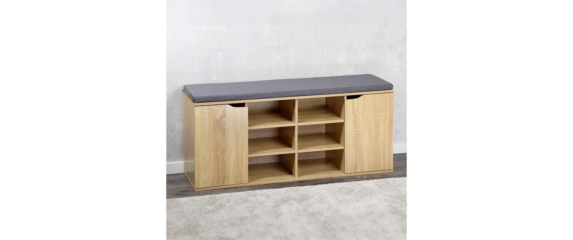 KESPER® Étagère à chaussures »Schuhregal 103 x 48 cm, Keine Angabe/Beige/Braun«