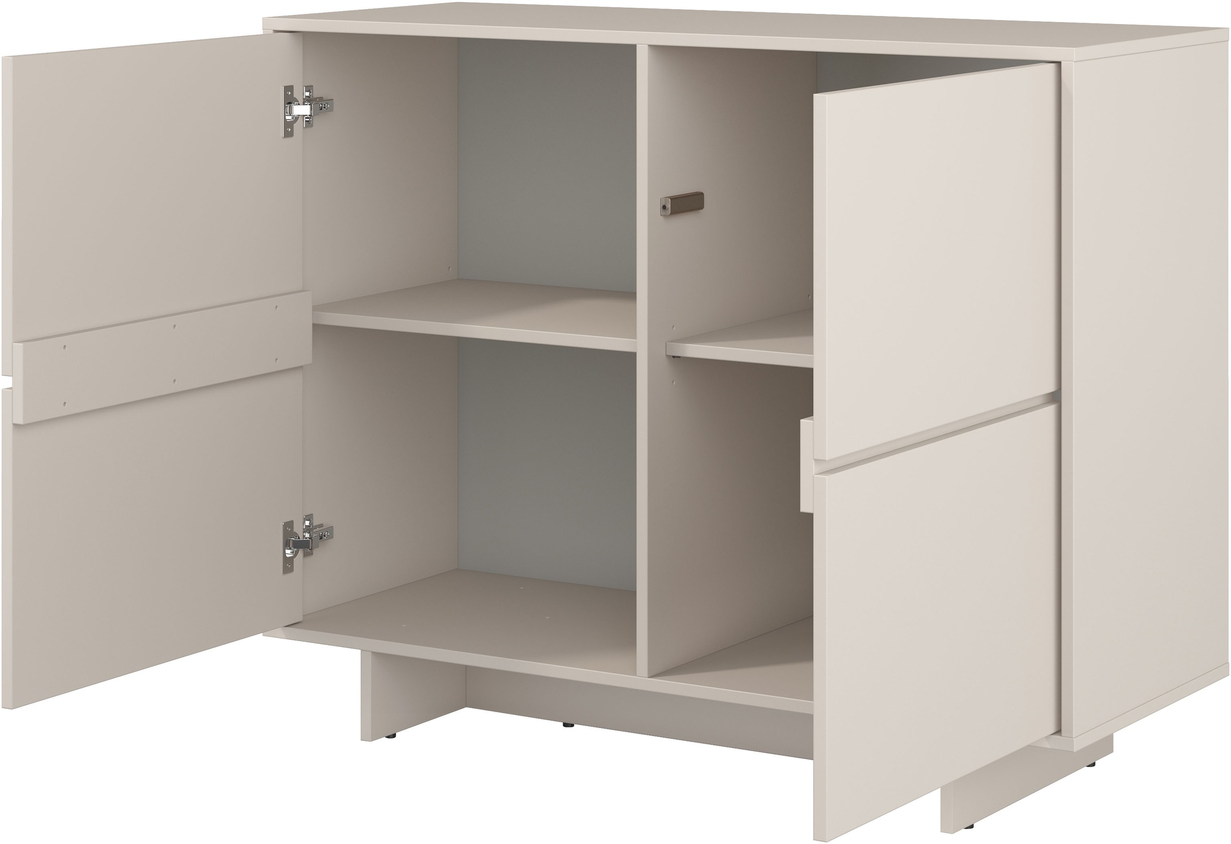 GOODproduct Buffet »Tatami, Stilvolle, moderne grifflose Kommode 2 Türen, Breite 111cm« Anrichte mit viel Stauraum, Böden verstellbar, push-to-open-Funktion