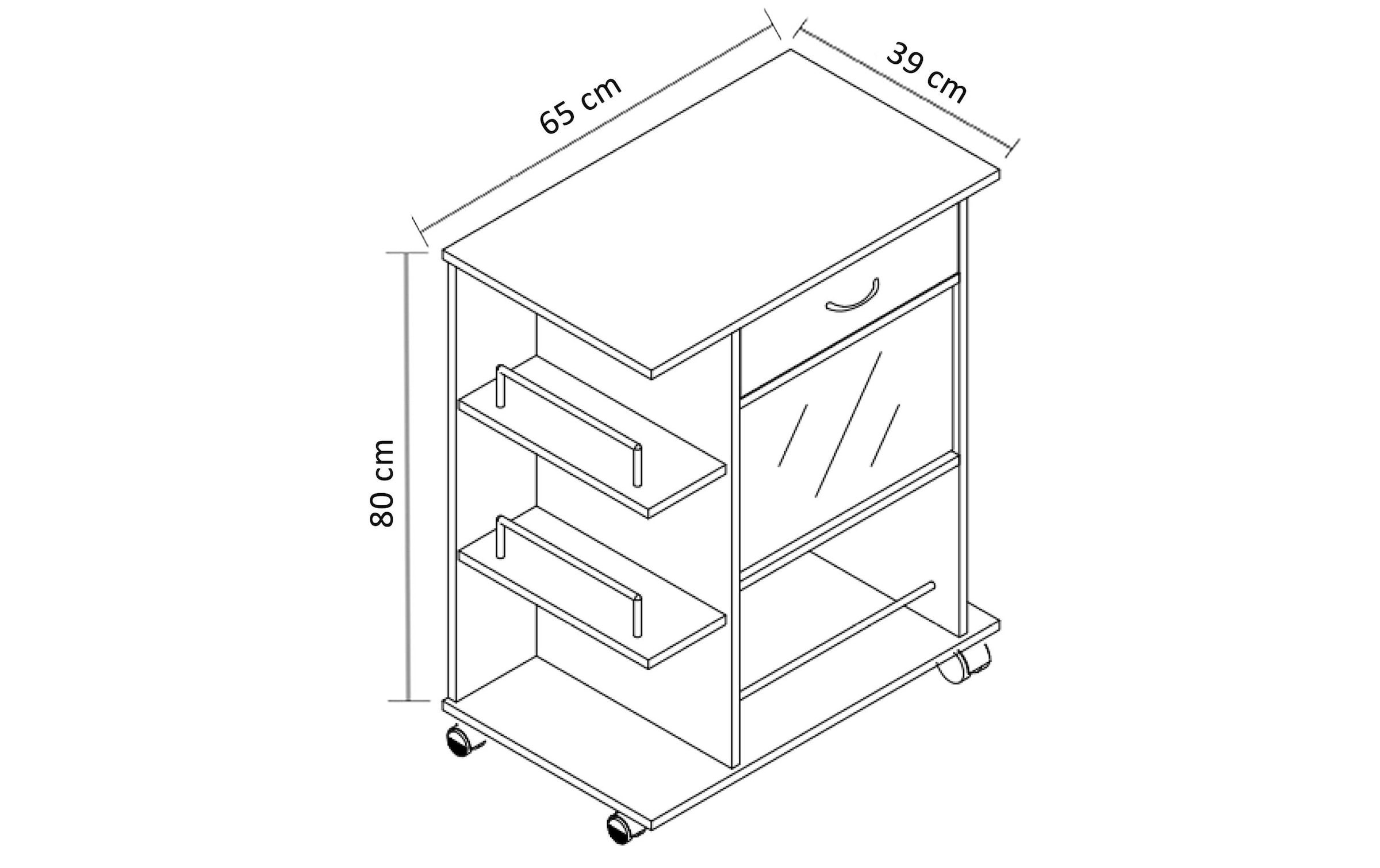 VCM Küchenwagen »Pocis 65 x 80 x 39 cm«