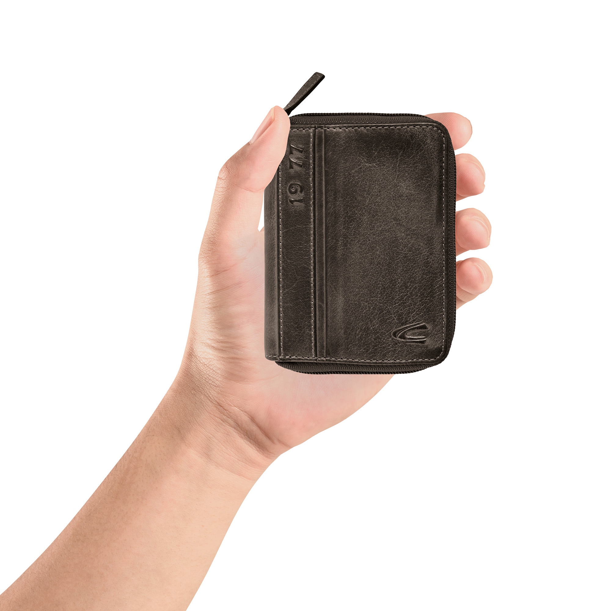 camel active Geldbörse »Melbourne« aus hochwertigem Rindsleder mit kernigen Nähten im Used Look