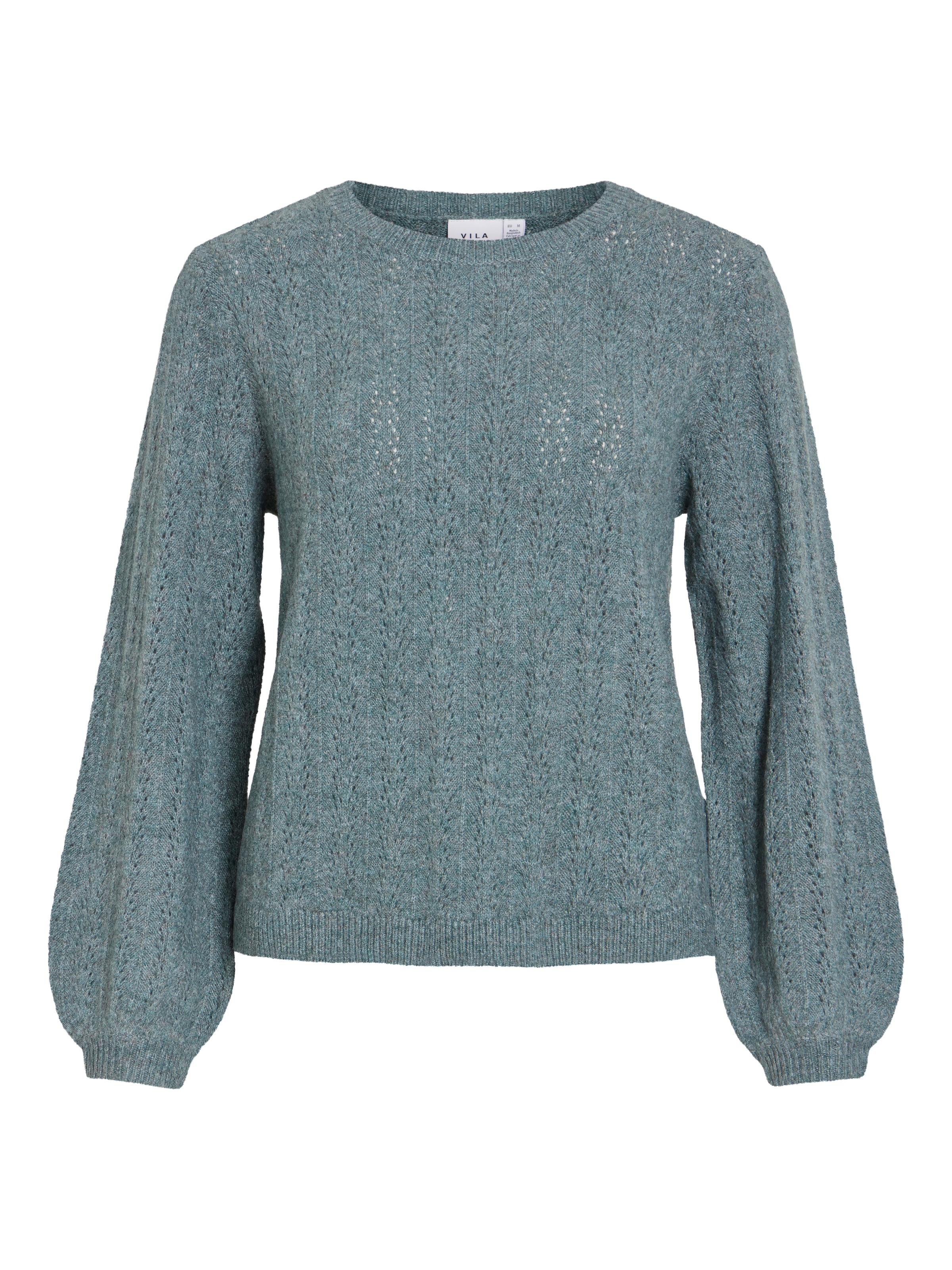 Vila Pull en tricot »VILIGA POINTELLE L/S O-NECK TOP -NOOS« mélange de matériaux