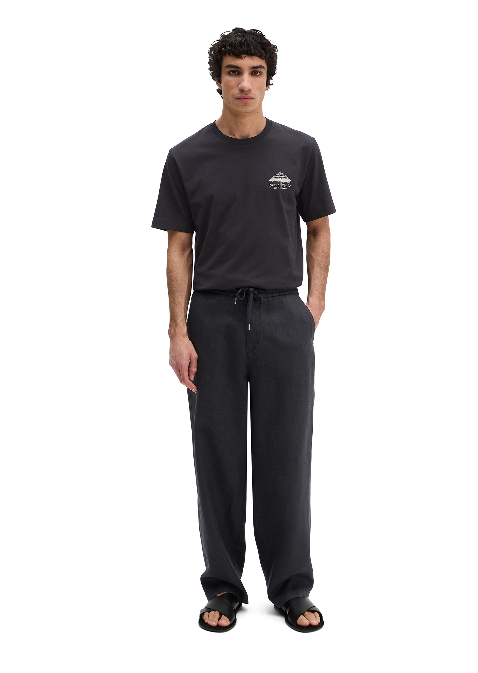 Marc O'Polo T-shirt Regular avec imprimé estival dans le dos