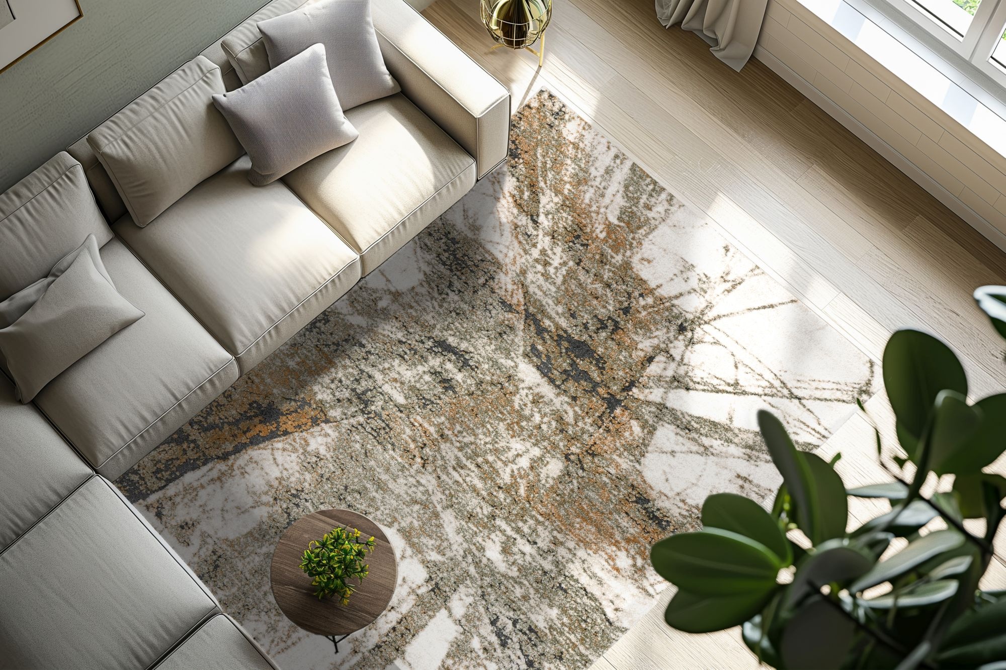 Kayoom Teppich »Firenze 485« rechteckig 22 mm Höhe Kurzflor, Modernes Muster, Fussbodenheizungsgeeignet, Wohnzimmer