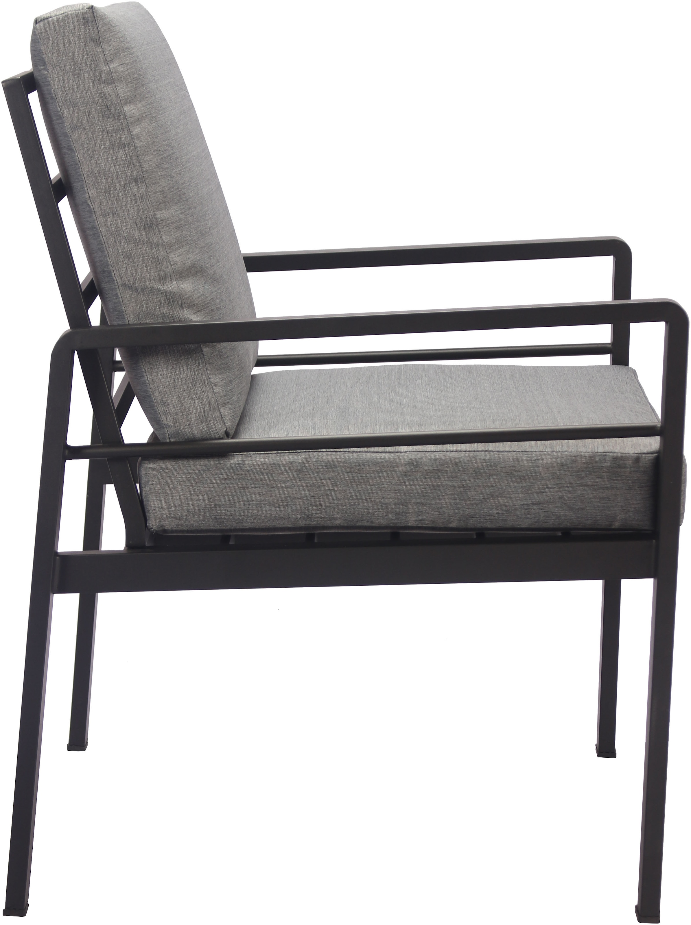 KONIFERA Salon de jardin »»New Jersey«« Ensemble, 4 fauteuils, table 80x160x71 cm, avec coussins, 13 cuis tlg. aluminium