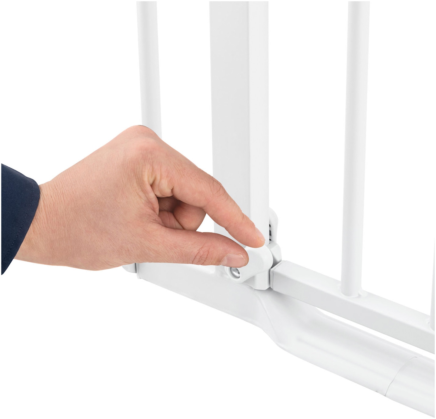 Hauck Türschutzgitter »Clear Step Autoclose 2 Set inklusive Verlängerung 9 cm, White« auch als Treppenschutzgitter verwendbar; 84-89 cm; flacher Durchgang