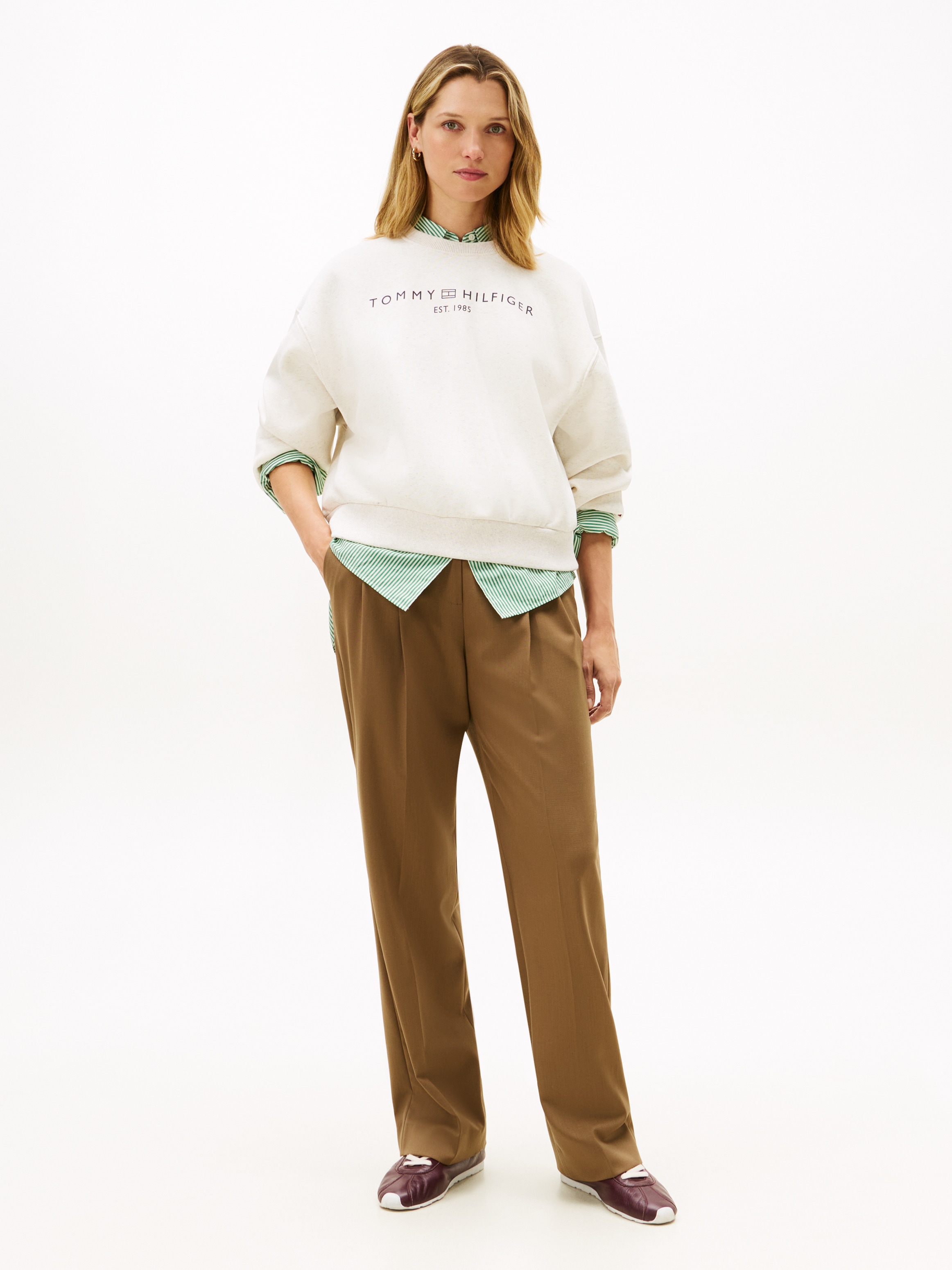 Tommy Hilfiger Sweatshirt »CORP LOGO MDRN SWTSRT«, Baumwollmischung
