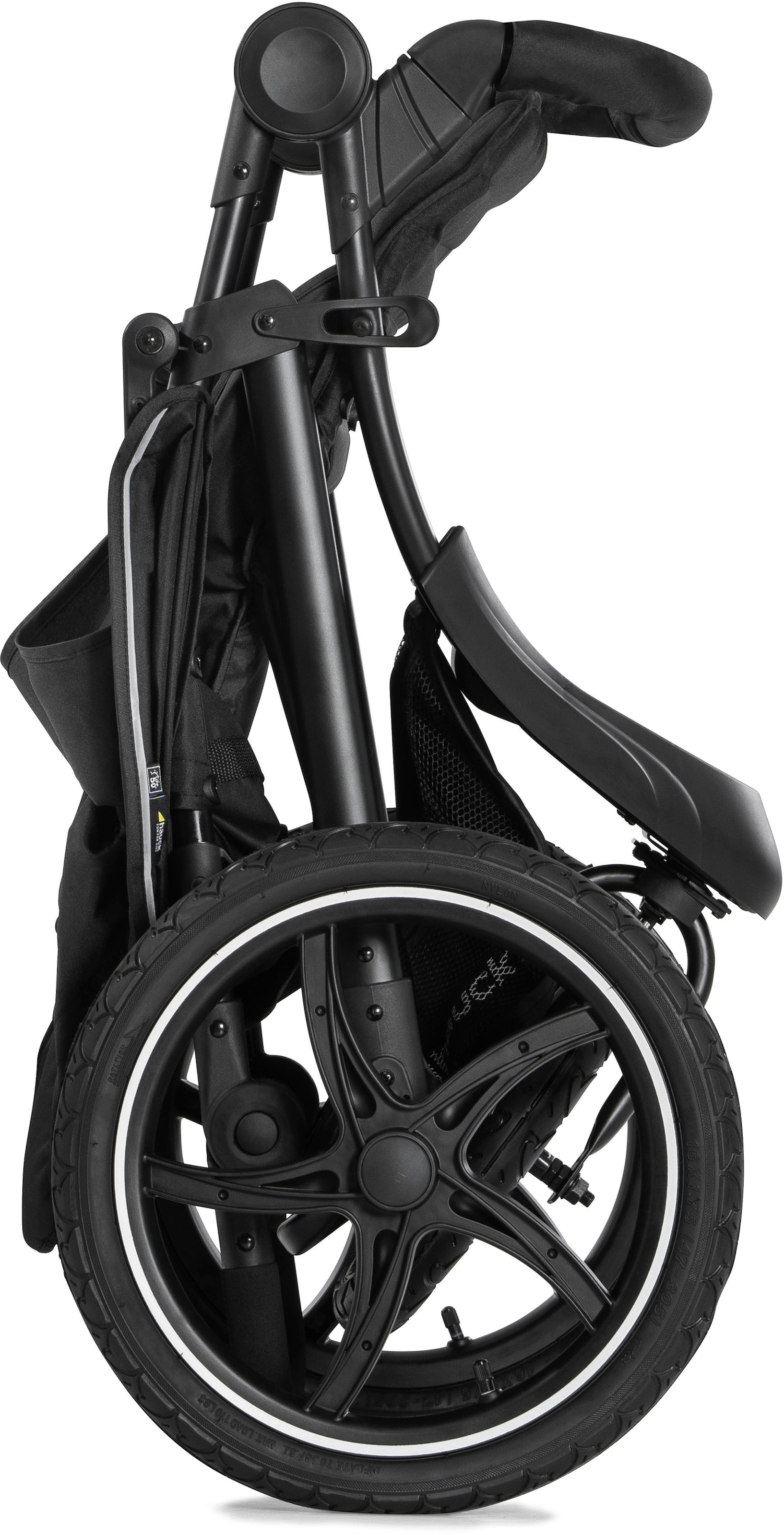 Hauck Poussette à trois roues »Runner 2, black« 22 kilos Kinderwagen, Jogger mit schwenk- und feststellbarem Vorderrad