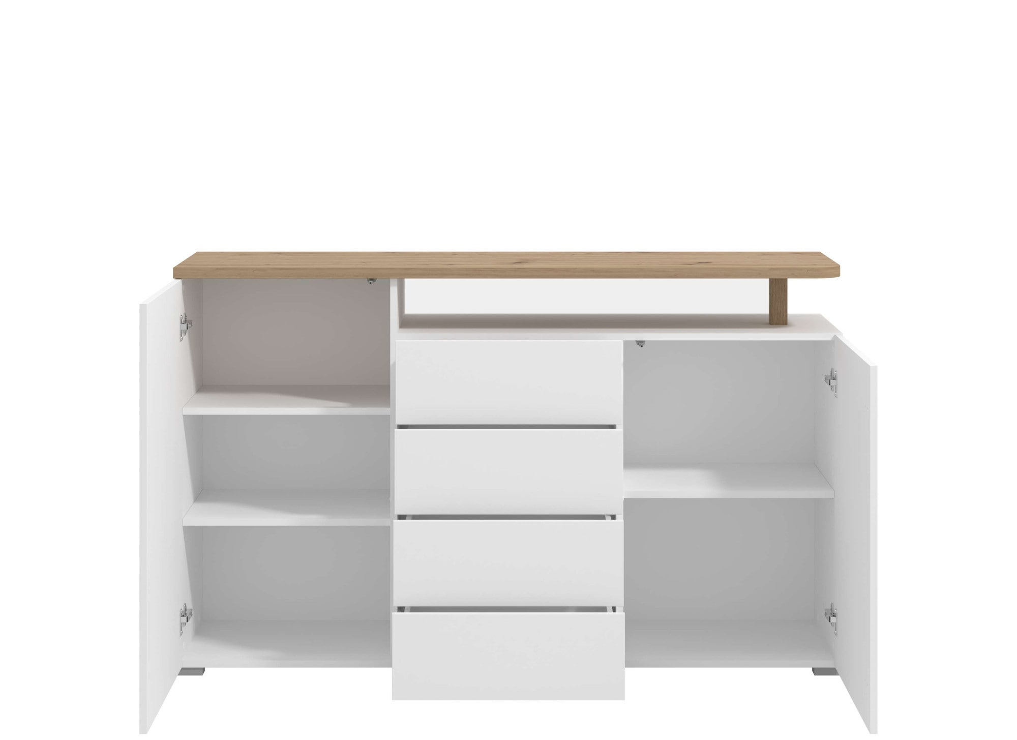 INOSIGN Sideboard »Aterno Kommode, Anrichte« Breite 154 cm, mit Push-to-Open Funktion