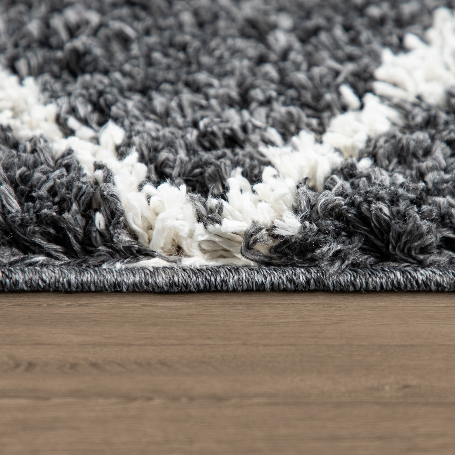 Paco Home Tapis à poils longs »Kalmar 442« Rectangulaire 40 mm Höhe Scandi Design, Rauten Muster, weich & kuschelig