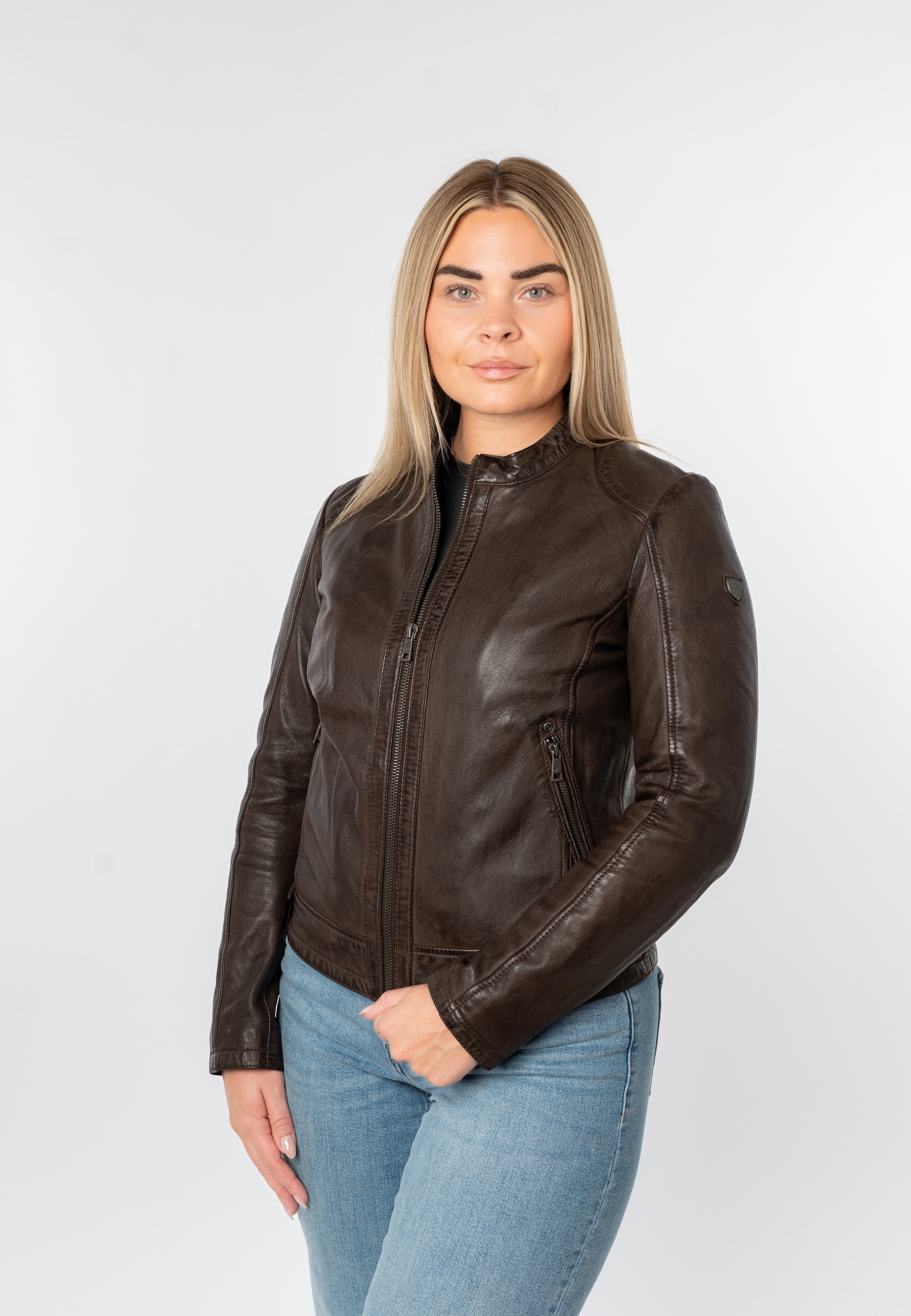 Mauritius Lederjacke »MWYouvie« mit Stehkragen