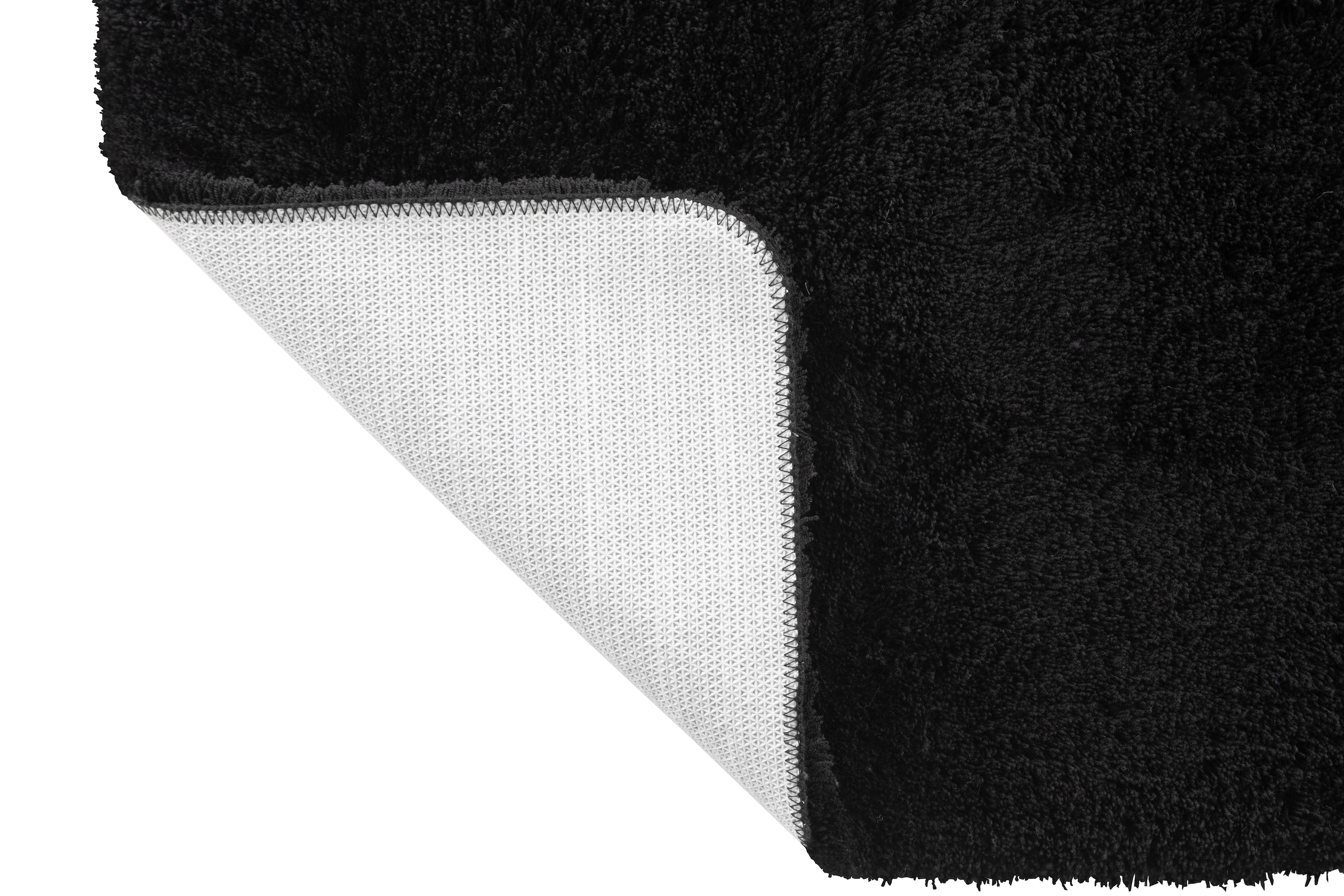 my home Tapis de bain »Merida, Badvorleger, Badezimmer Teppich« Höhe 32 mm Badteppich, Uni Farben, rechteckig, rund & als 2-tlg. Set erhältlich