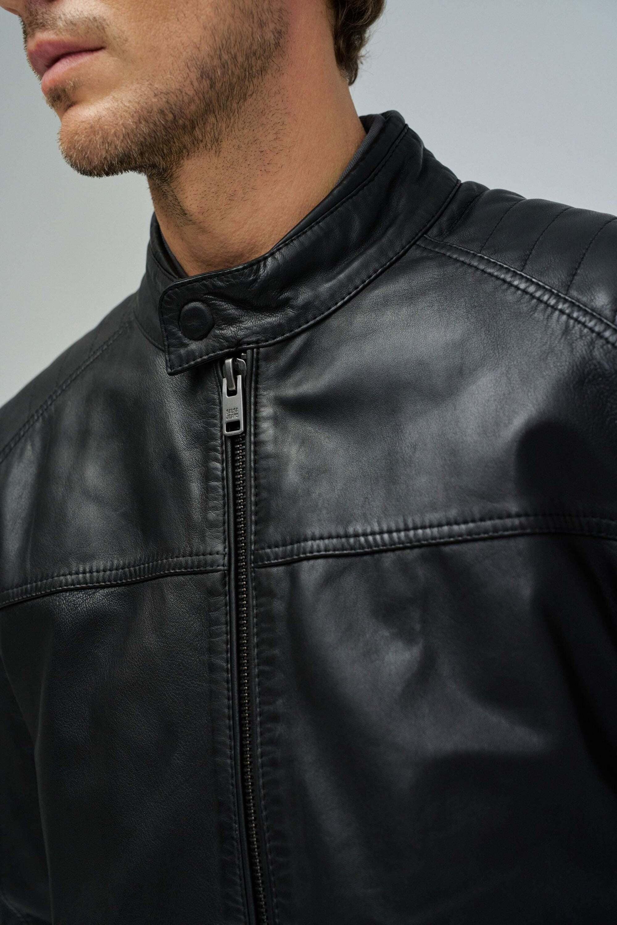 Salsa Lederjacke »Salsa Jeans Lederjacke Biker«