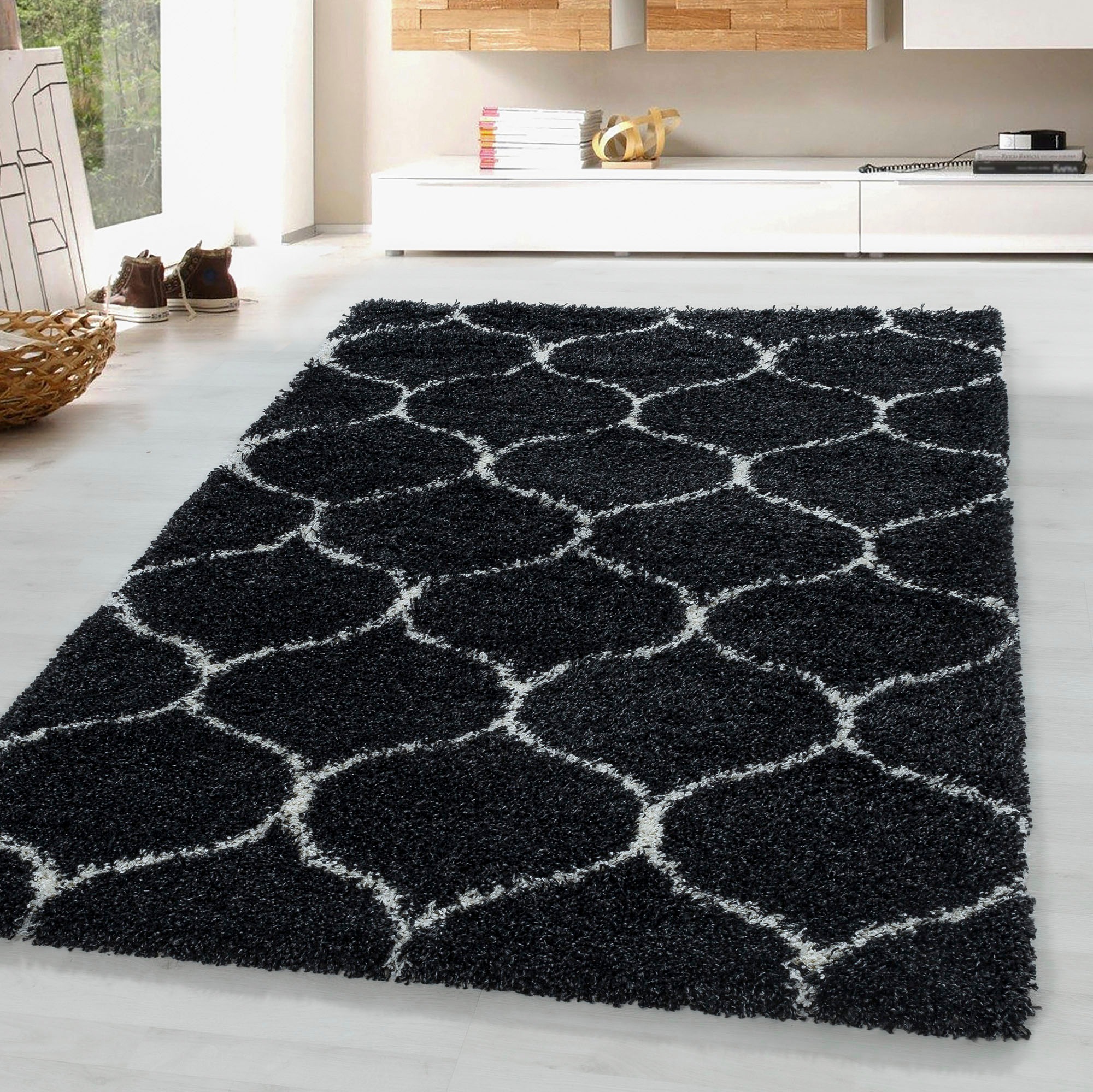 Ayyildiz Teppiche Tapis à poils longs »SALSA 3201« Rectangulaire 50 mm Höhe auch in rund, Pflegeleicht / Strapazierfähig / Shaggy/ Wohnzimmer