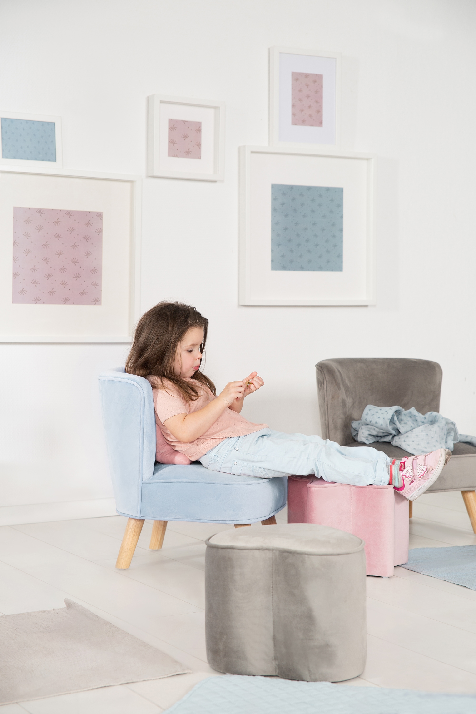 roba® Fauteuil pour enfant »Lil Sofa« mit Holzfüssen