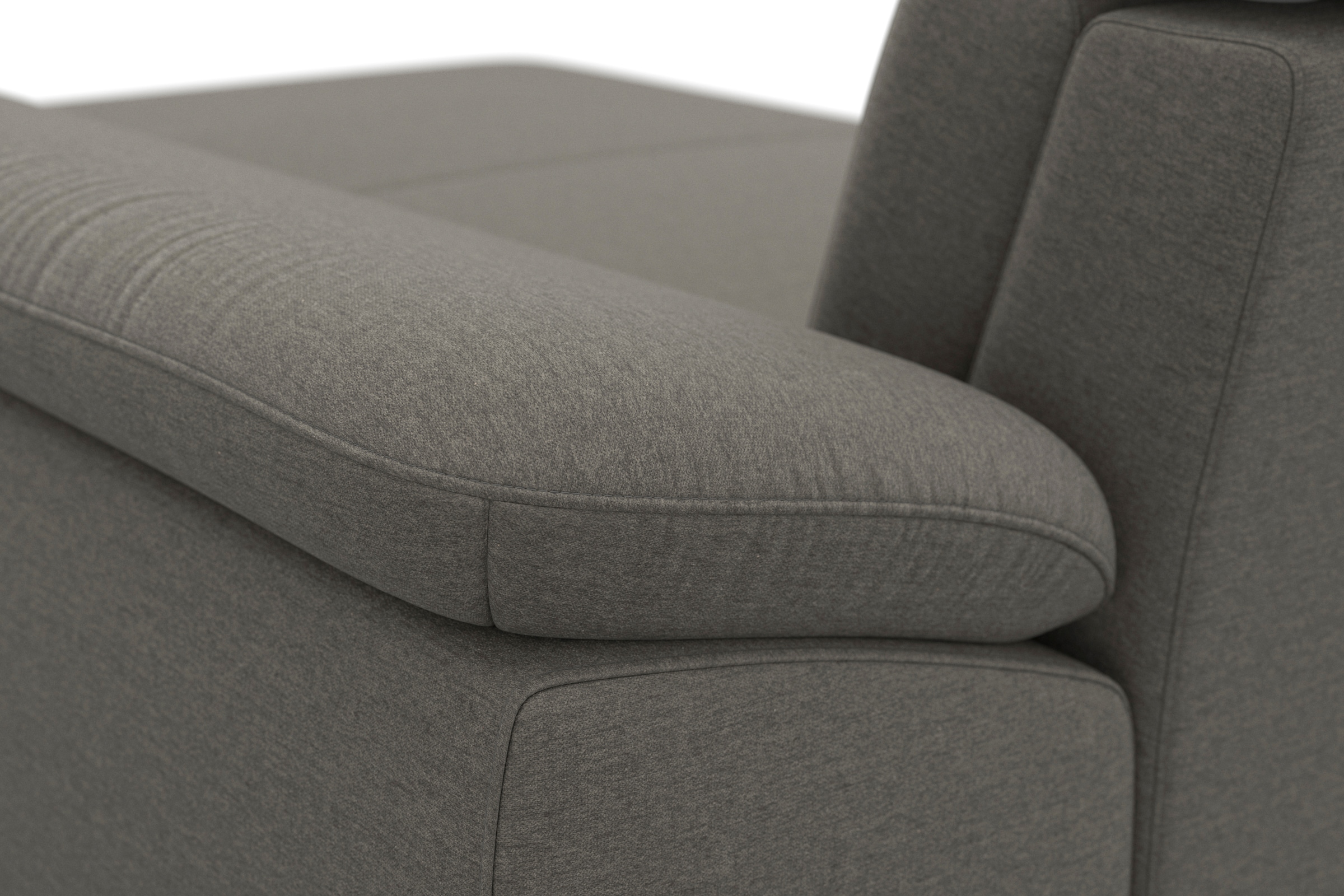 sit&more Paysage de salon »Cabrio U-Form, B: 359 cm, mit Sitztiefen-, Arm- & Kopfteilverstellung« 3 Nierenkissen, Federkern, optional Bettfunktion und Stauraum