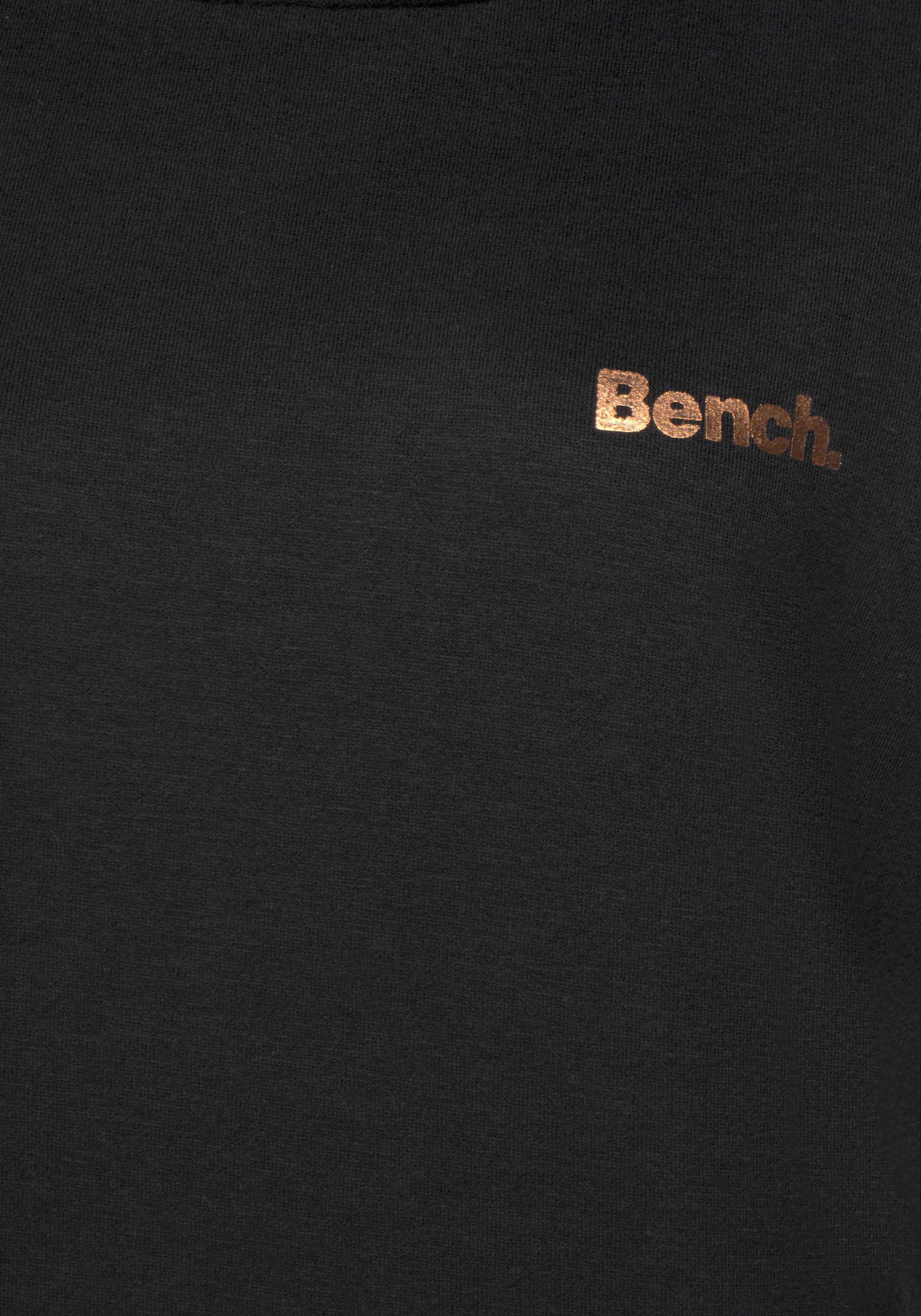 Bench. Loungewear Sweat-shirt long , mit Stehkragen in Layeroptik und Kängurutasche, Loungewear
