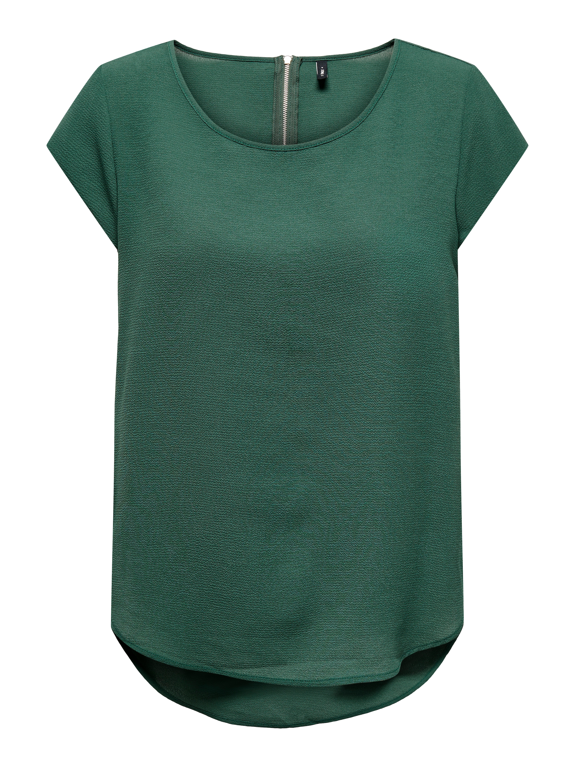 ONLY Kurzarmbluse »ONLVIC – feminines Blusenshirt in lockerer Form« Materialmix, regular fit