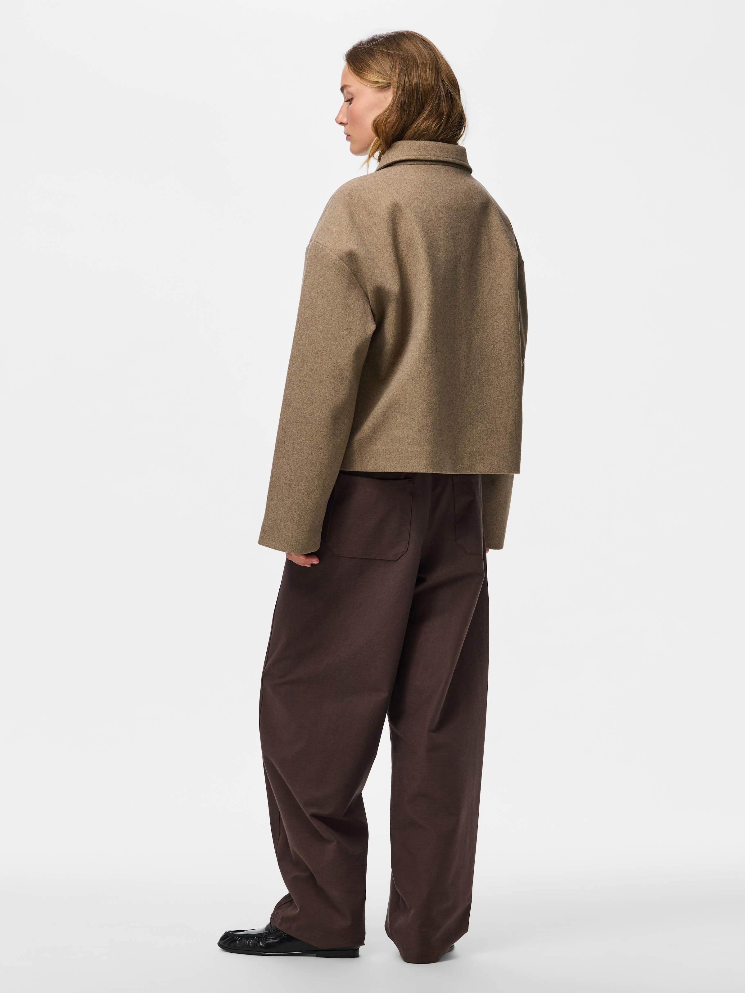 pieces Kurzjacke »PCAYA SHORT COAT NOOS BC« Kunstfaser