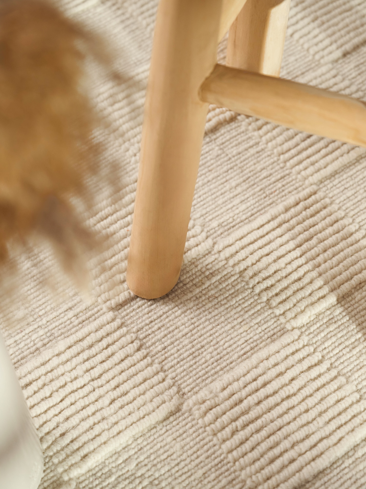 Villeroy & Boch Wollteppich »Scala« rechteckig 10 mm Höhe Handgewebt, Wolle, Kariert, Natur, 3D-Struktur, Karo, Wohnzimmer