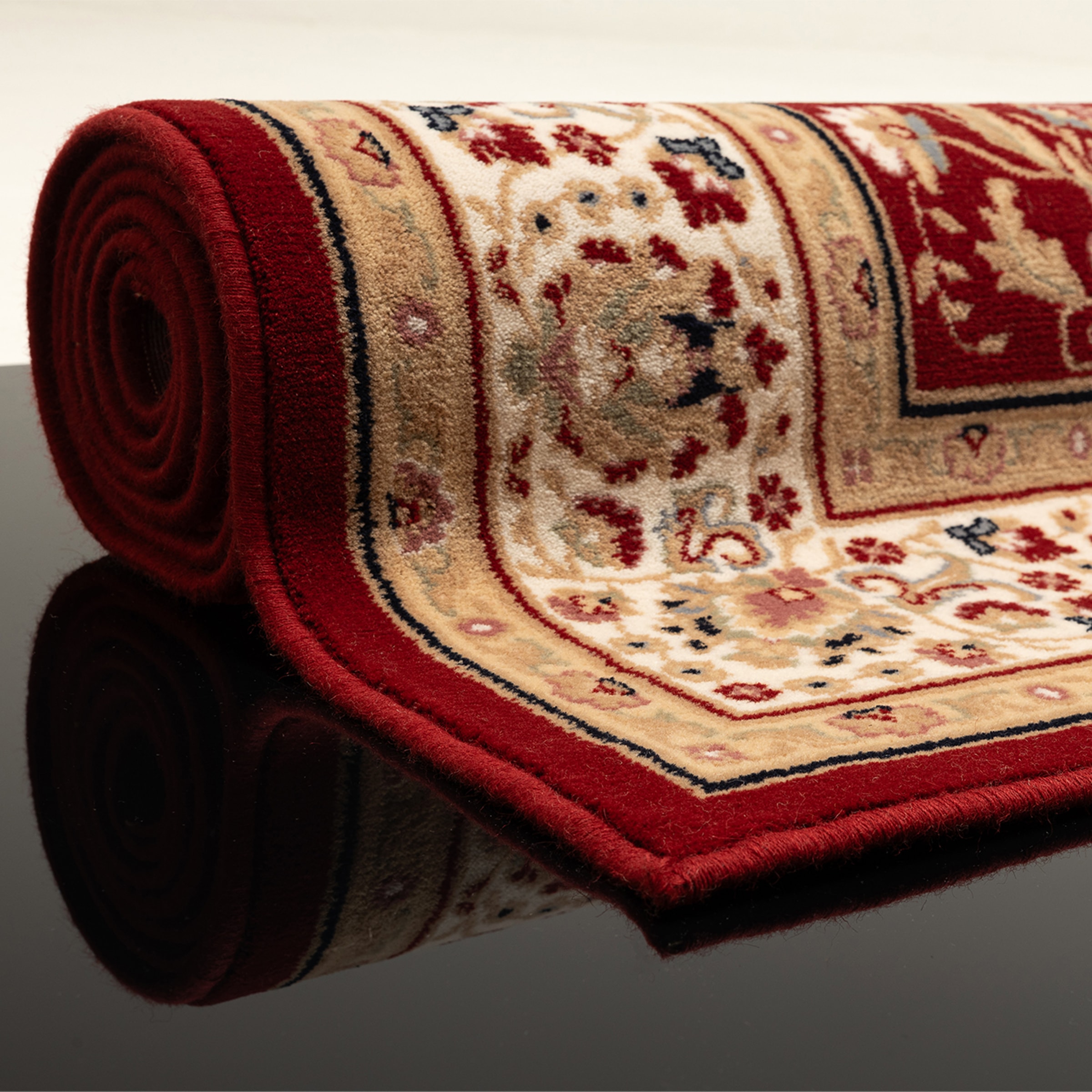 THEKO Wollteppich »Dolna - 808« rechteckig 10 mm Höhe Kurzflor, reine Wolle, Orient-Optik, auch in rund, Wohnzimmer