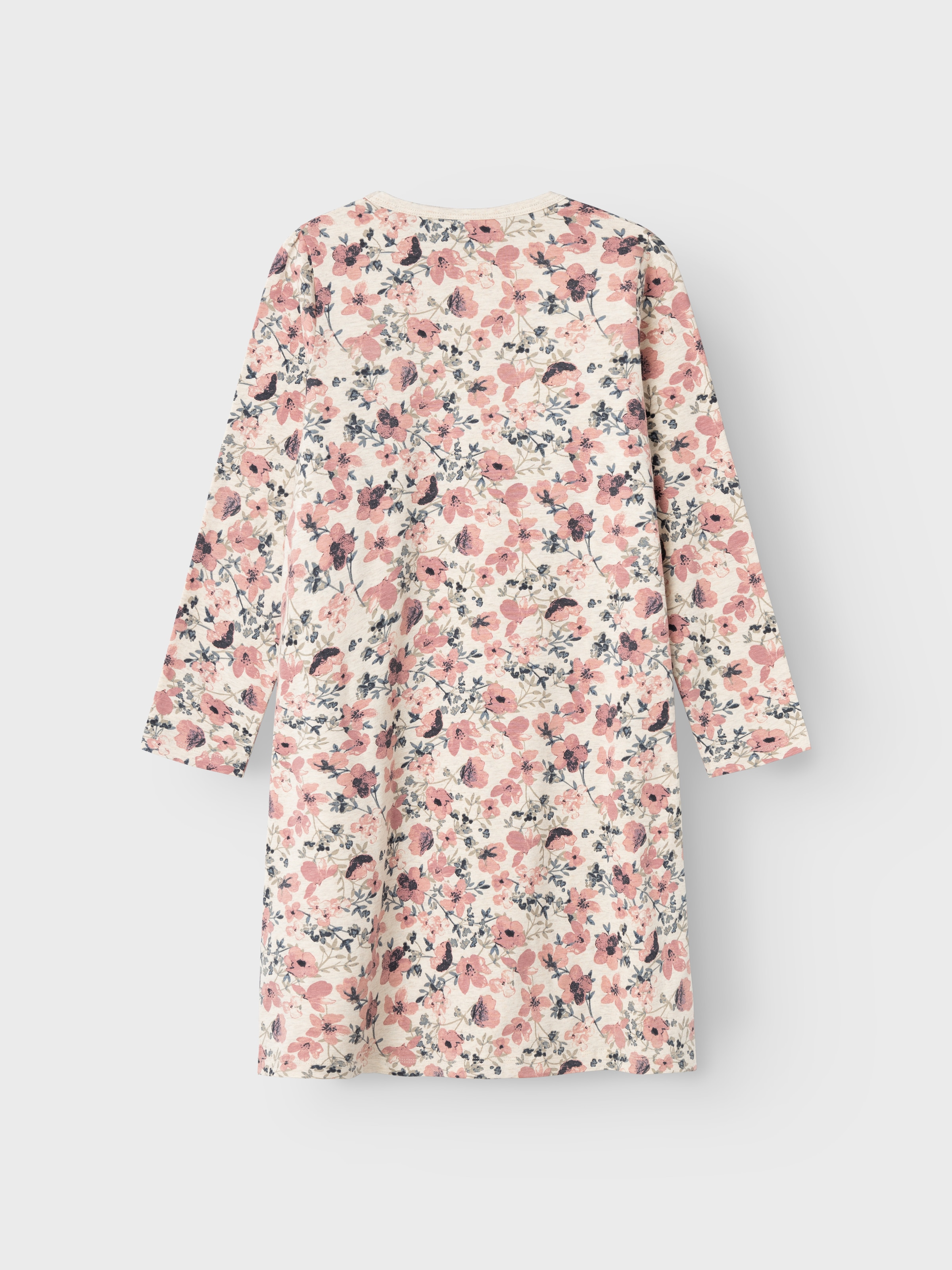 Name It Chemise de nuit »NKFNIGHTGOWN LS NOSTALGIA FLOWER NOOS« en mélange de coton, coupe Relaxed Fit, jersey élastique