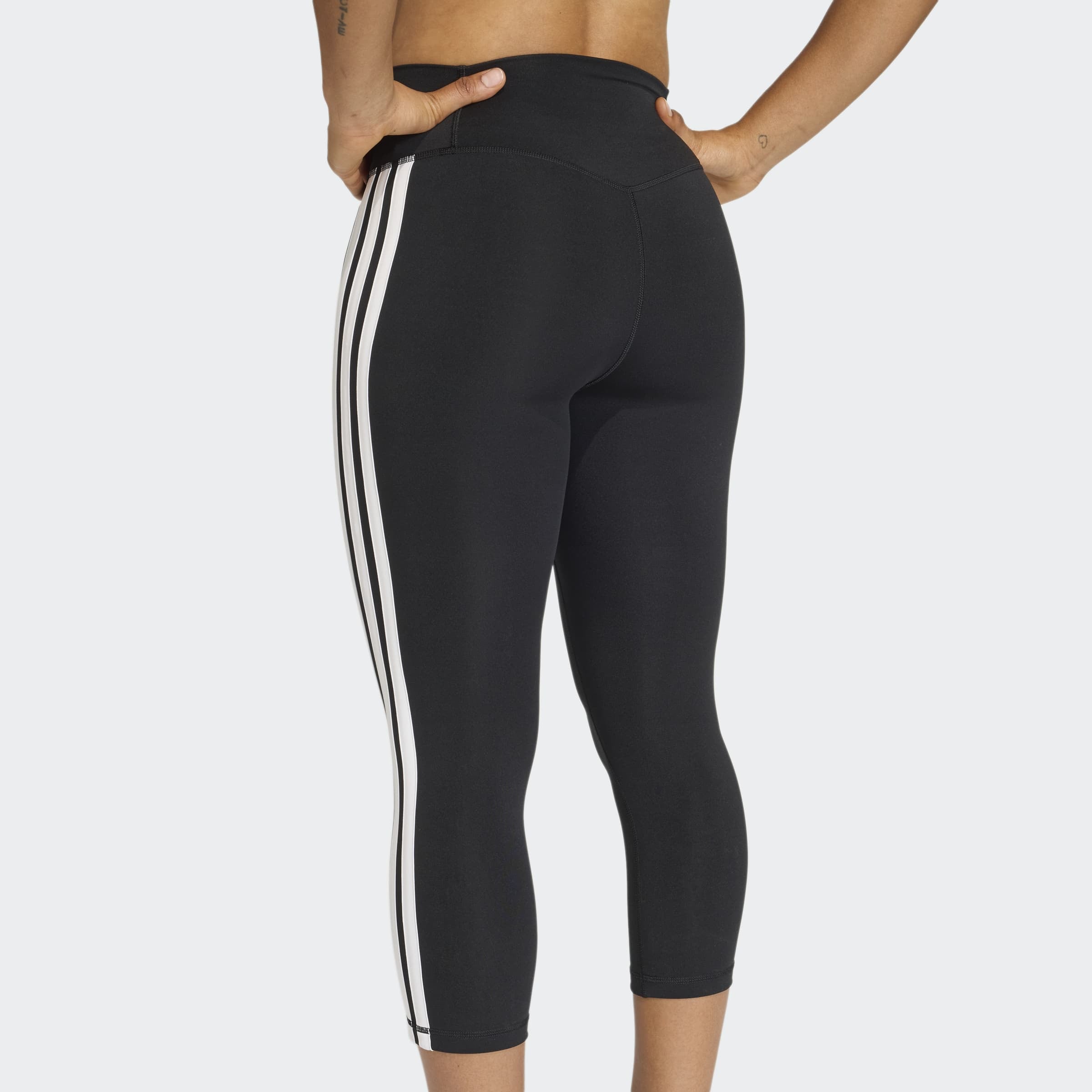 adidas Performance Caleçon d'entraînement »OPTIME ESSENTIALS WORKOUT 3-STREIFEN 3/4 LEGGINGS«