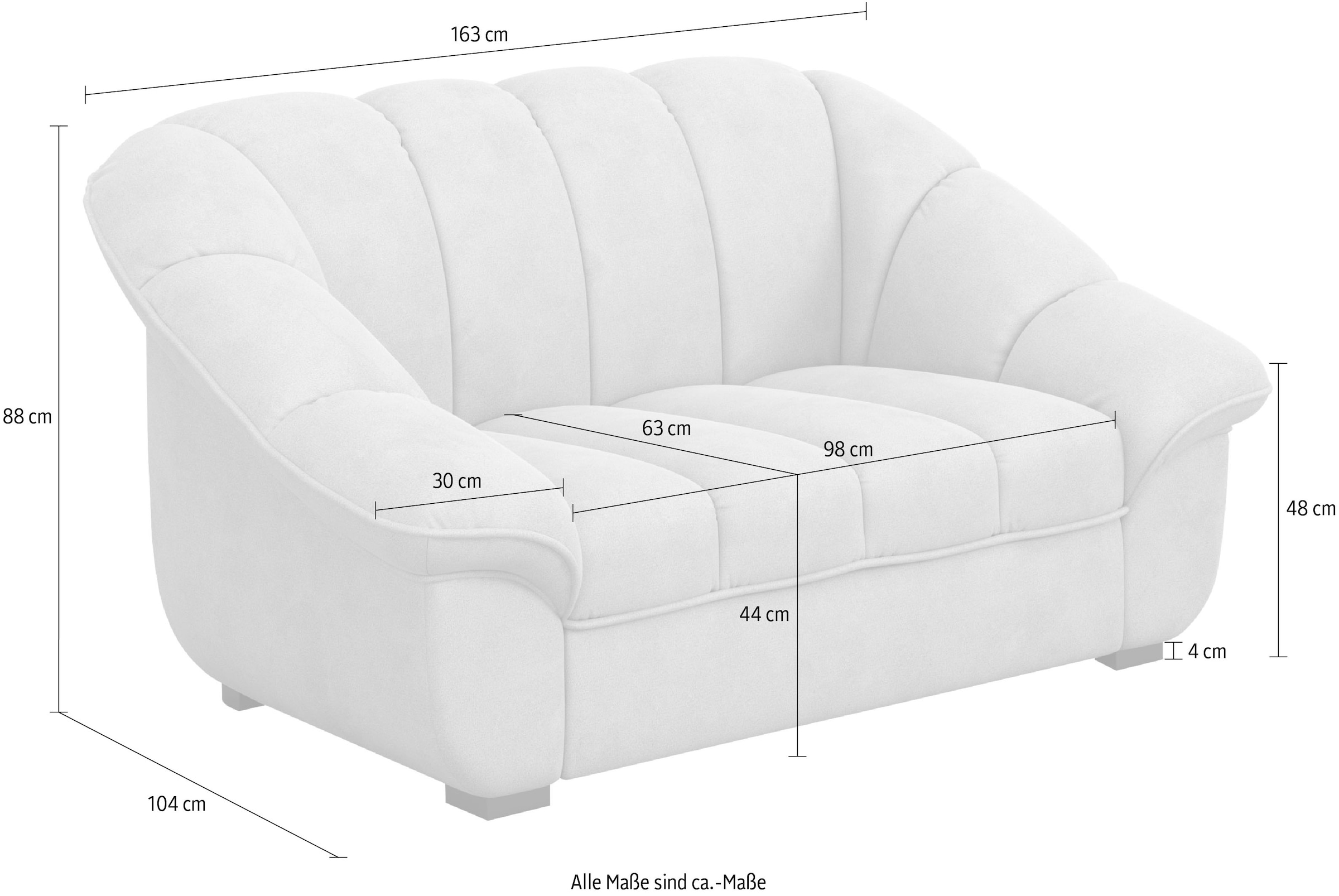 COTTA 2-places »Mado, Breite 163 cm« verschiedene Sofas individuell kombinierbar