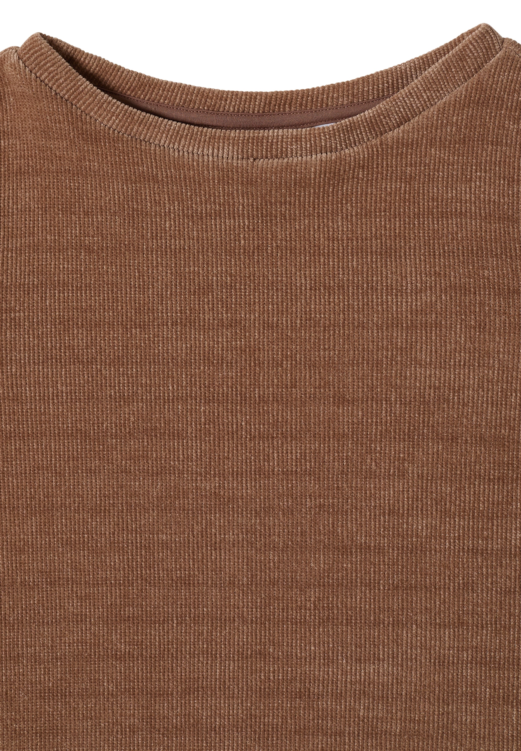 Cecil 3/4-Arm-Shirt aus Cord mit Boat Neck