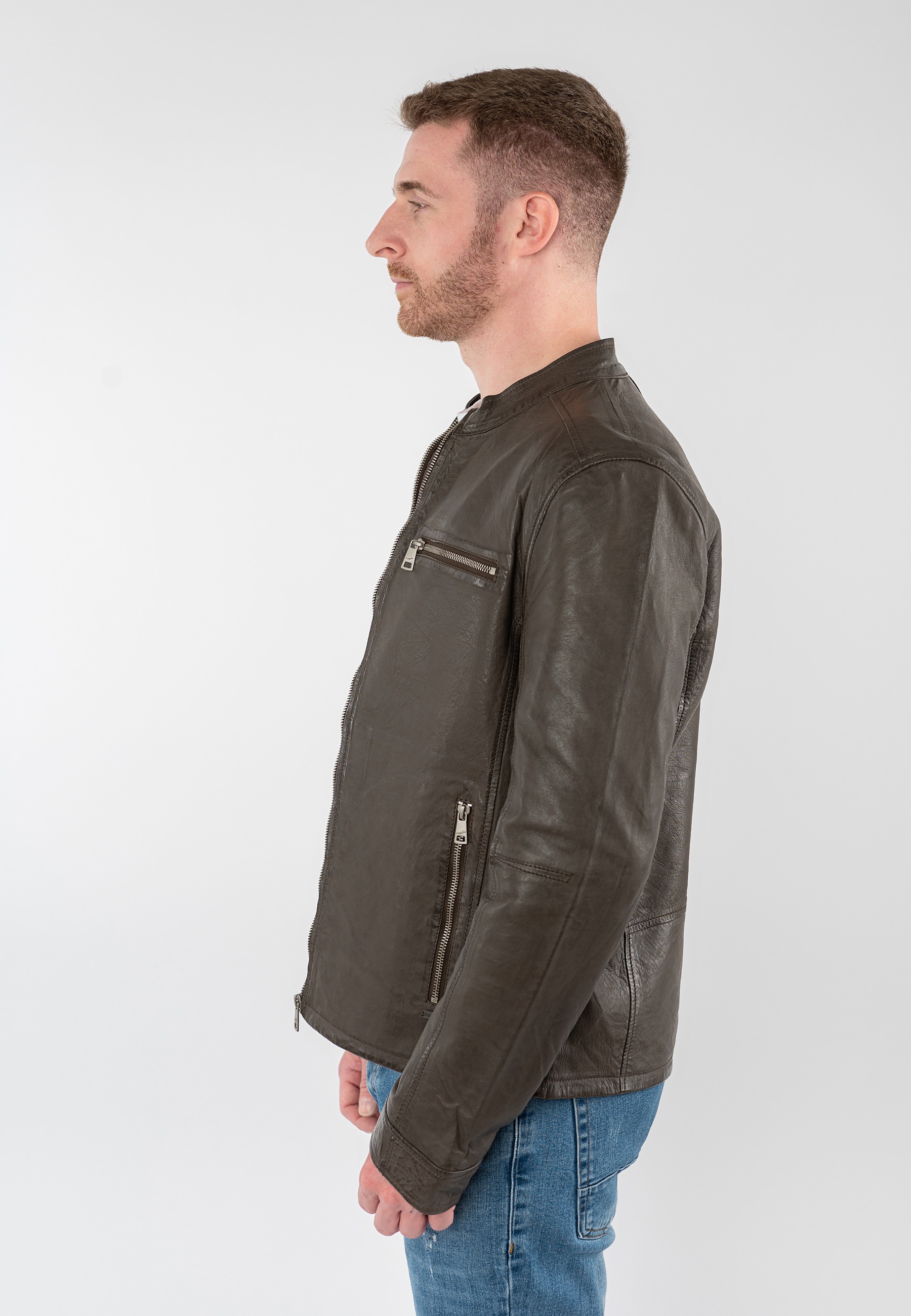 Mauritius Lederjacke »MMBounto« mit Stehkragen