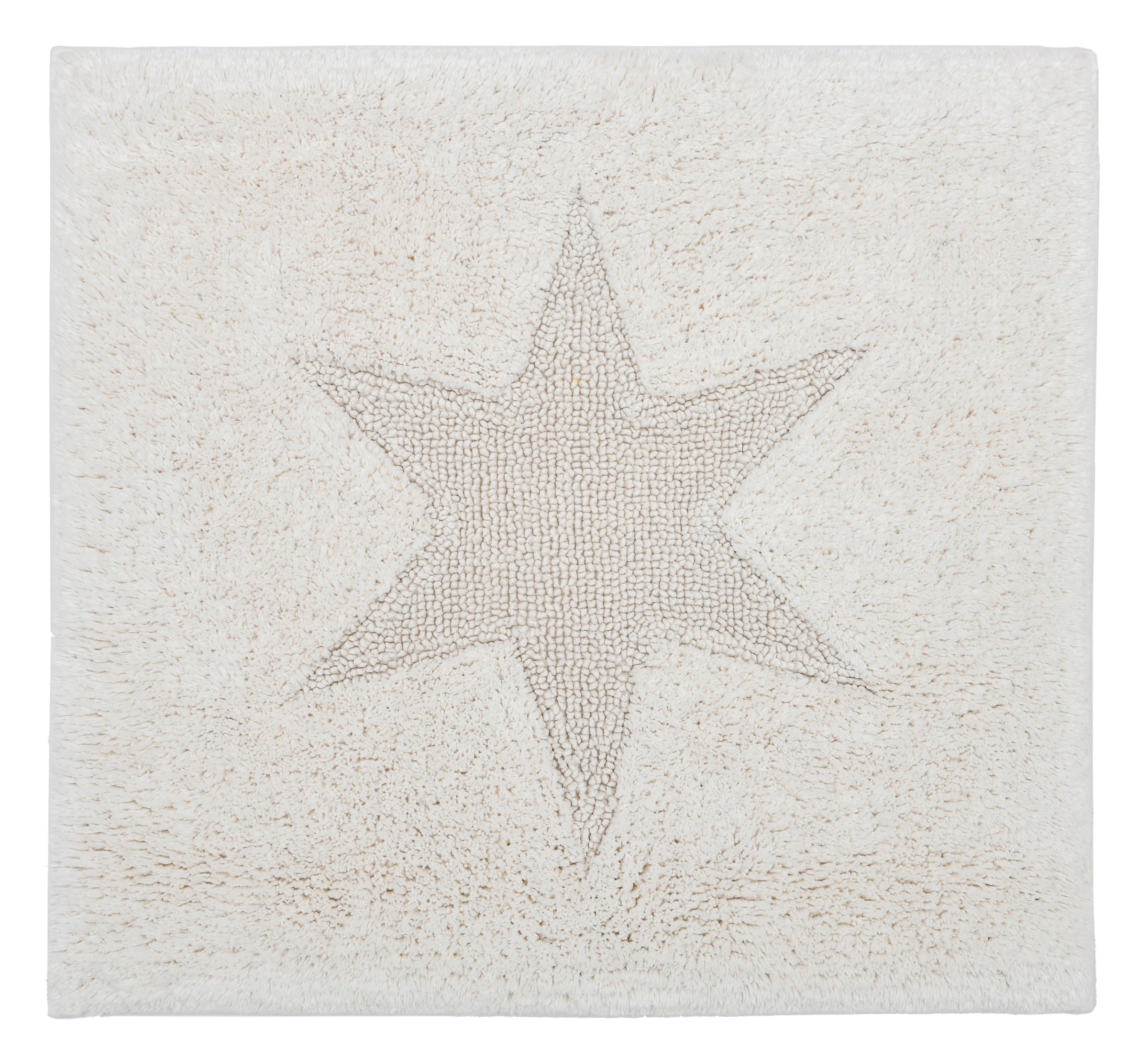 GOODproduct Badematte »Marie, Badvorleger, Badezimmer Teppich« Höhe 13 mm rutschhemmend beschichtet fussbodenheizungsgeeignet | strapazierfähig Badteppich, Stern Motiv, Hoch-Tief-Struktur, auch als Set