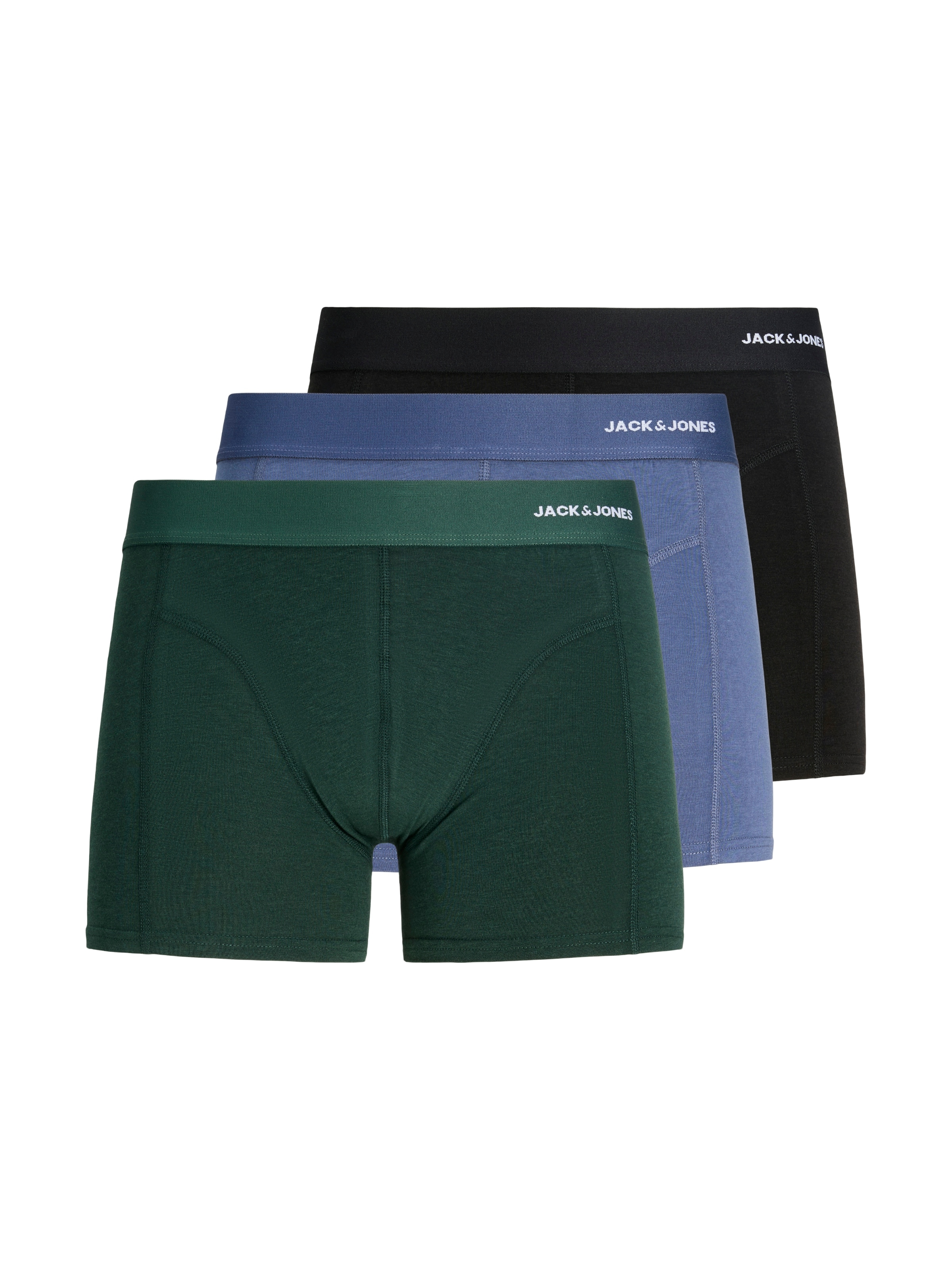 Jack & Jones Tronc »JACCOMO SOLID BAMBOO TRUNKS 3 PACK SN« Paquet, 3 cuis mélange de viscose, taille élastique