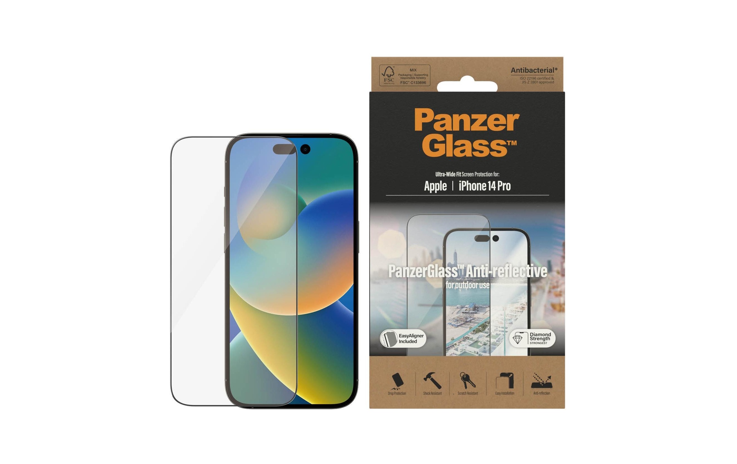 PanzerGlass Displayschutzglas »Ultra« für iPhone 14 Pro 1 Stk. tlg.