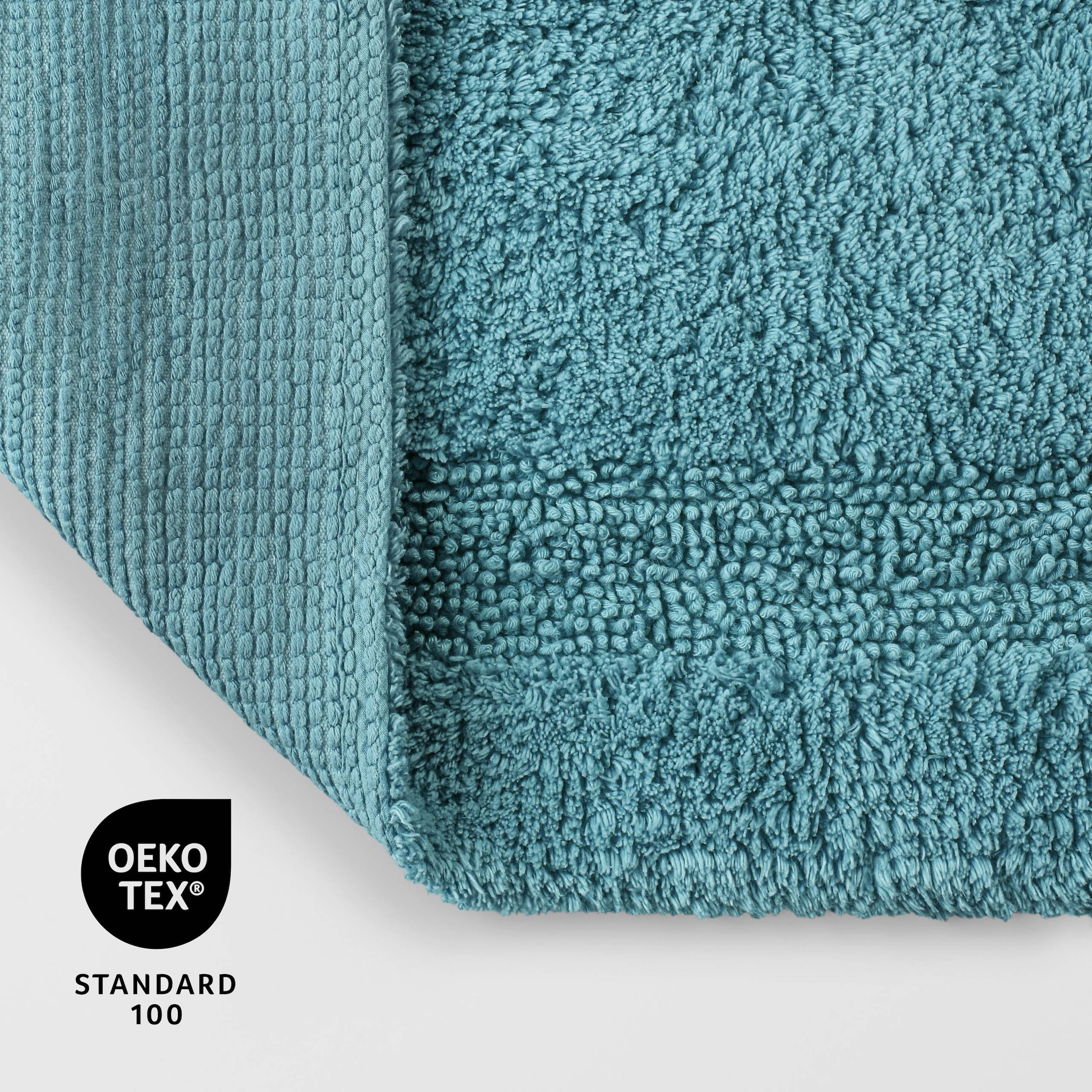 GOODproduct Badematte »Meellor« Höhe 20 mm rutschhemmend beschichtet fussbodenheizungsgeeignet Badteppich, getuftet, modern, Uni, antirutsch, flauschig, Baumwolle