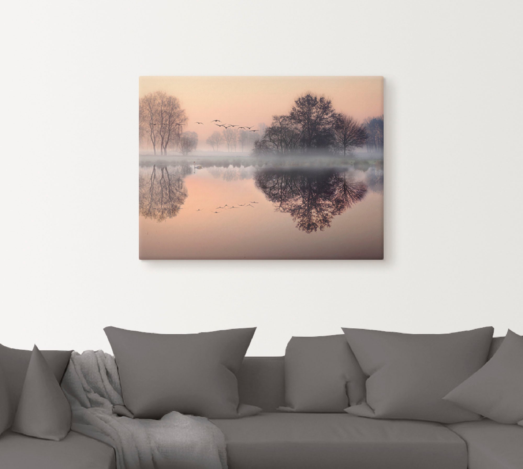 Artland Wandbild »Früh morgens am See....« Gewässer 1 Stk. tlg. als Leinwandbild, Poster, Wandaufkleber in verschied. Grössen