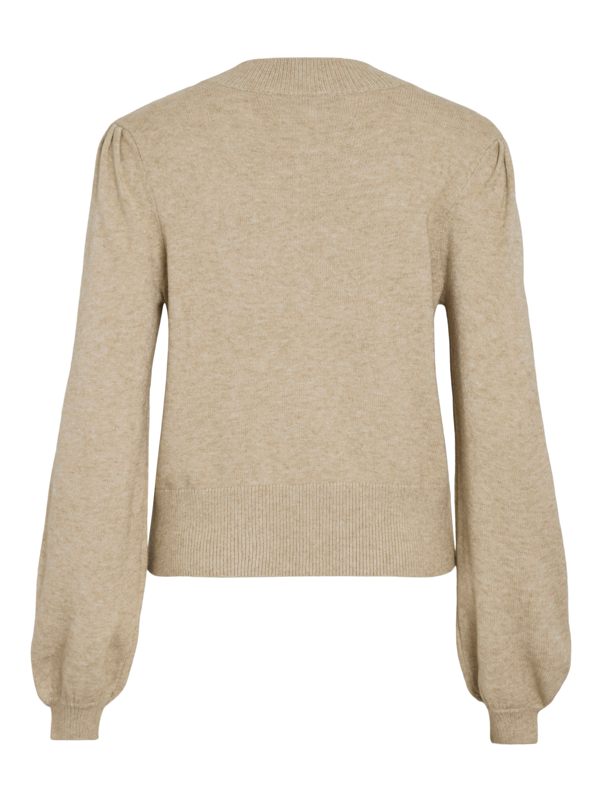 Vila Pull à col rond »VIRIL TURTLE-NK BALLOON L/S TOP - NOOS« mélange de matériaux, coupe régulière