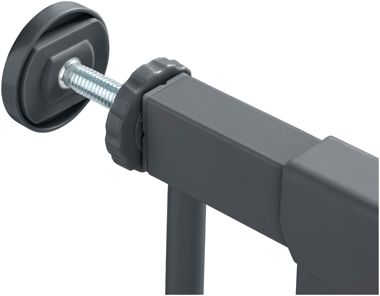 Hauck Türschutzgitter »Clear Step Autoclose 2, Dark Grey« auch als Treppenschutzgitter verwendbar