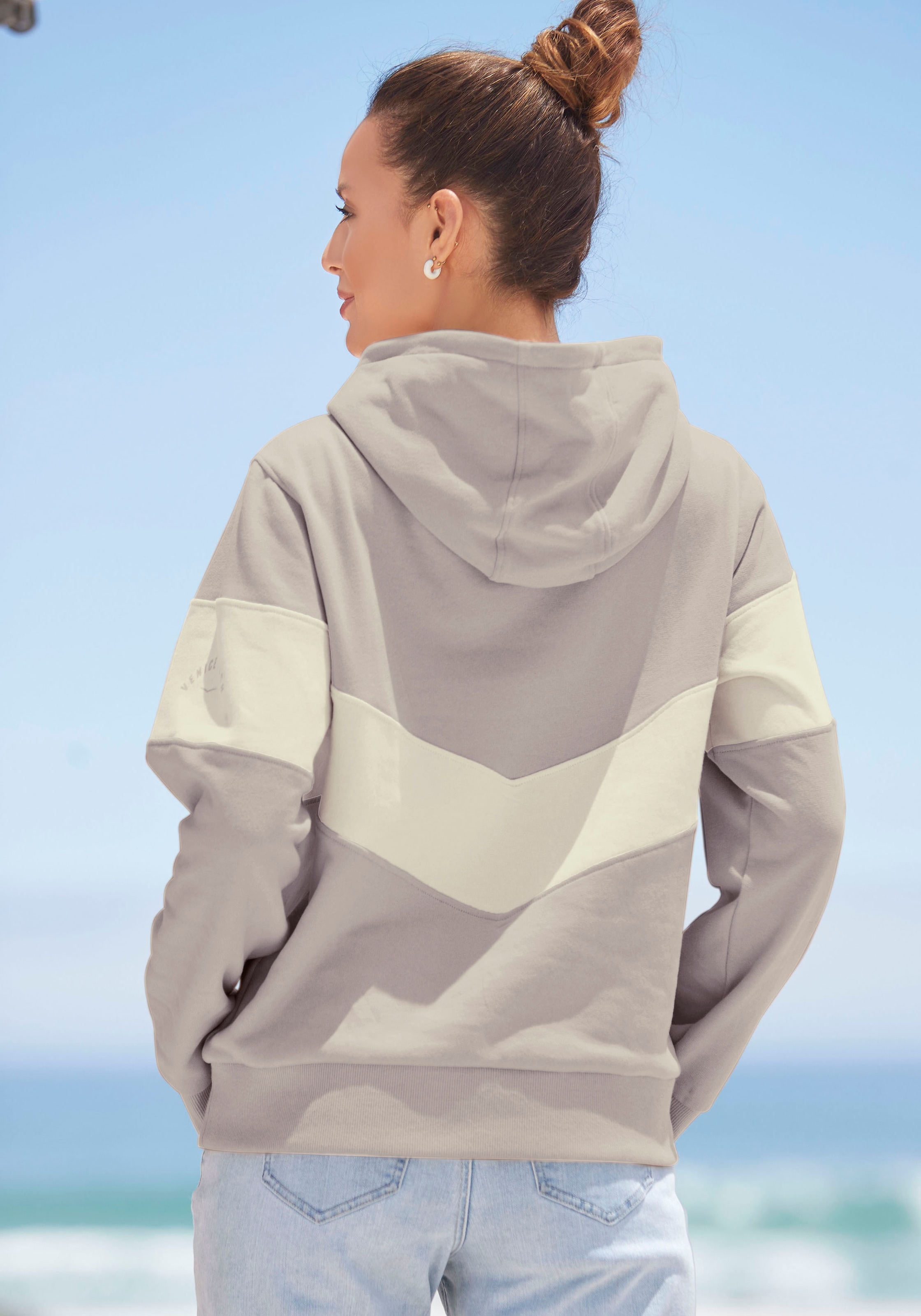 Venice Beach Kapuzensweatshirt mit Colorblock-Optik, sportlicher Hoodie