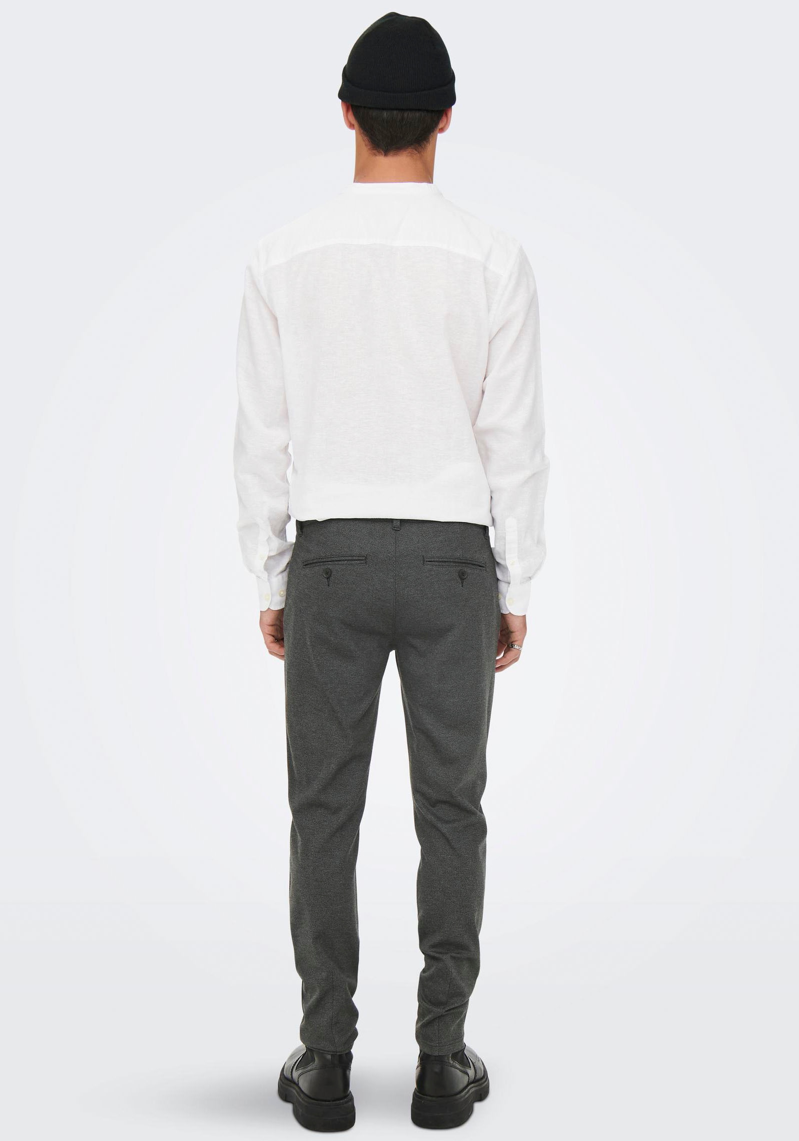 ONLY & SONS Pantalon en tissu  mit leichtem Strukturmuster