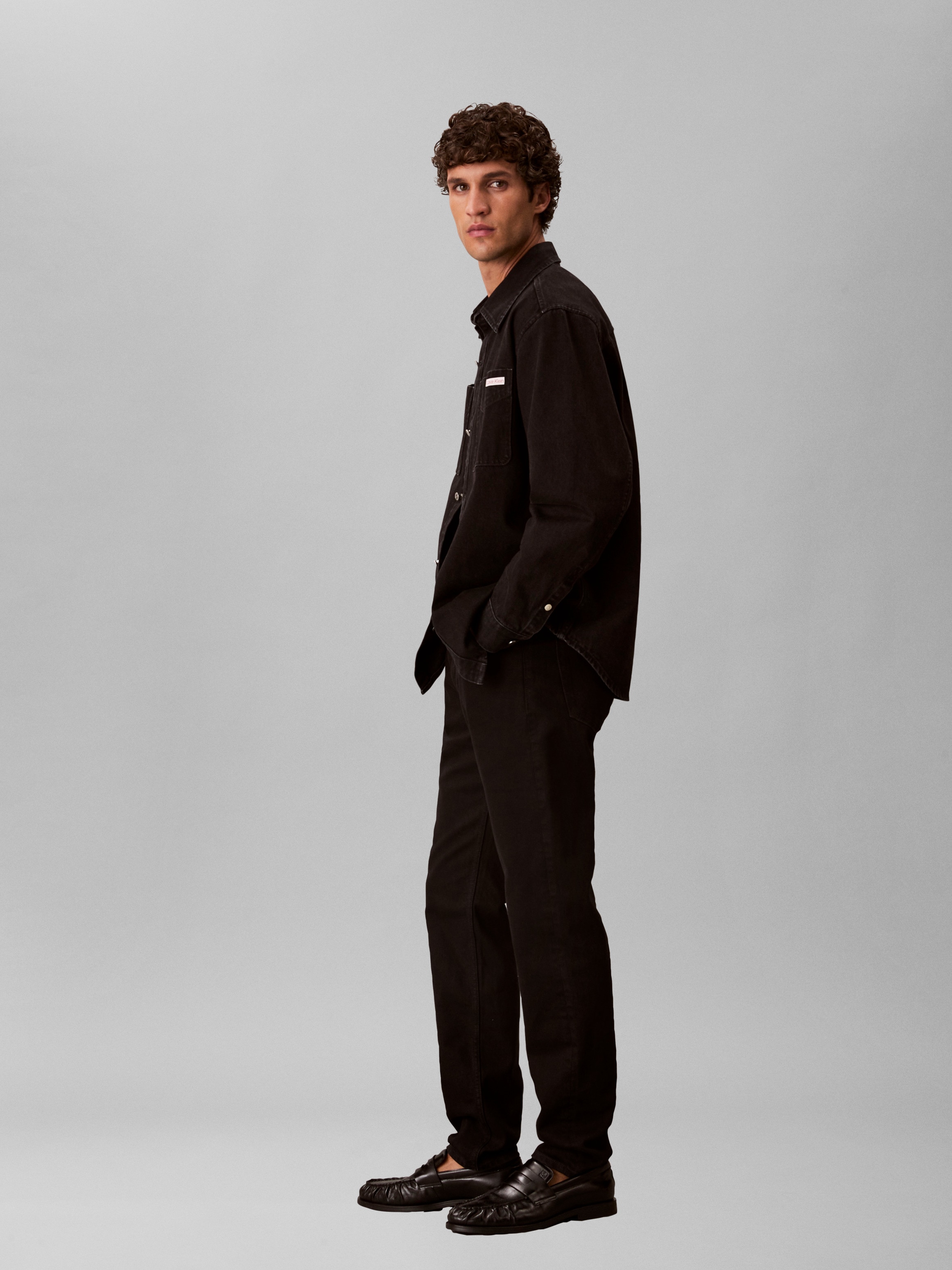 Calvin Klein »SLIM TAPER« avec étiquette de marque