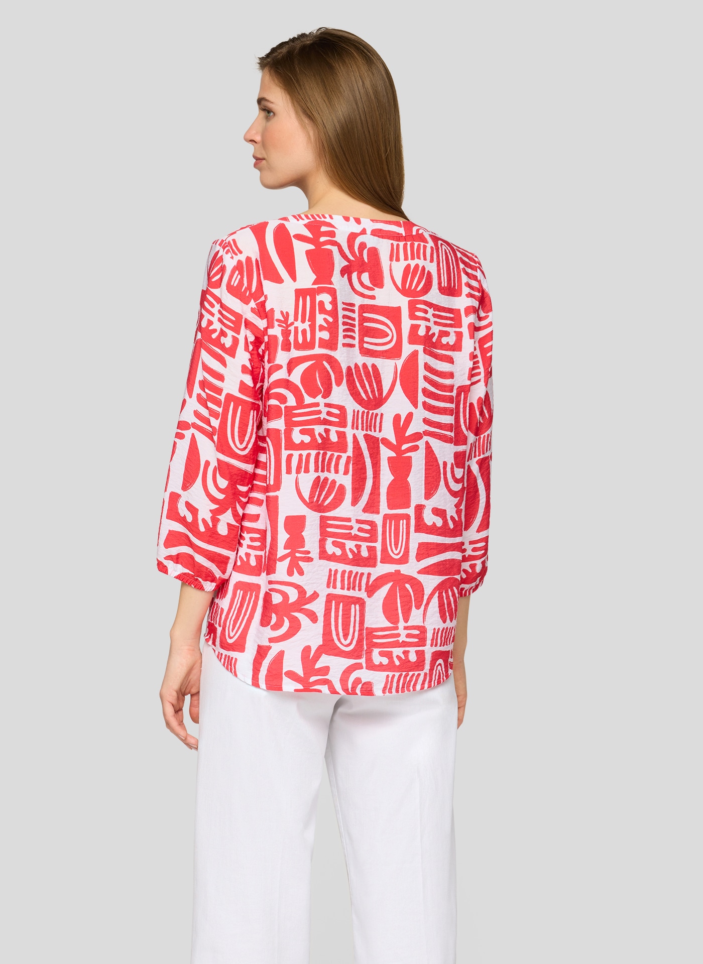 Rabe Klassische Bluse mit All-Over Print