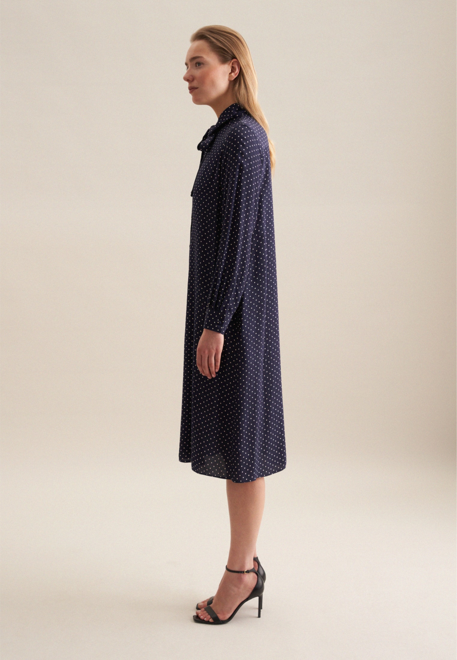 seidensticker Robe d'été »Schwarze Rose« 1/1 Kragen Punkte