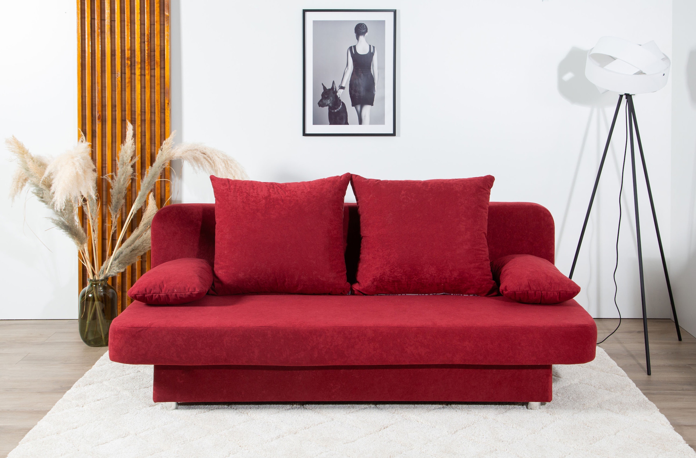 COLLECTION AB Schlafsofa »Ulla inkl. Bettfunktion und Bettkasten« Schlafsofa,Bettfunktion,Bettkasten,inkl. Rückenkissen,Armlehnekissen