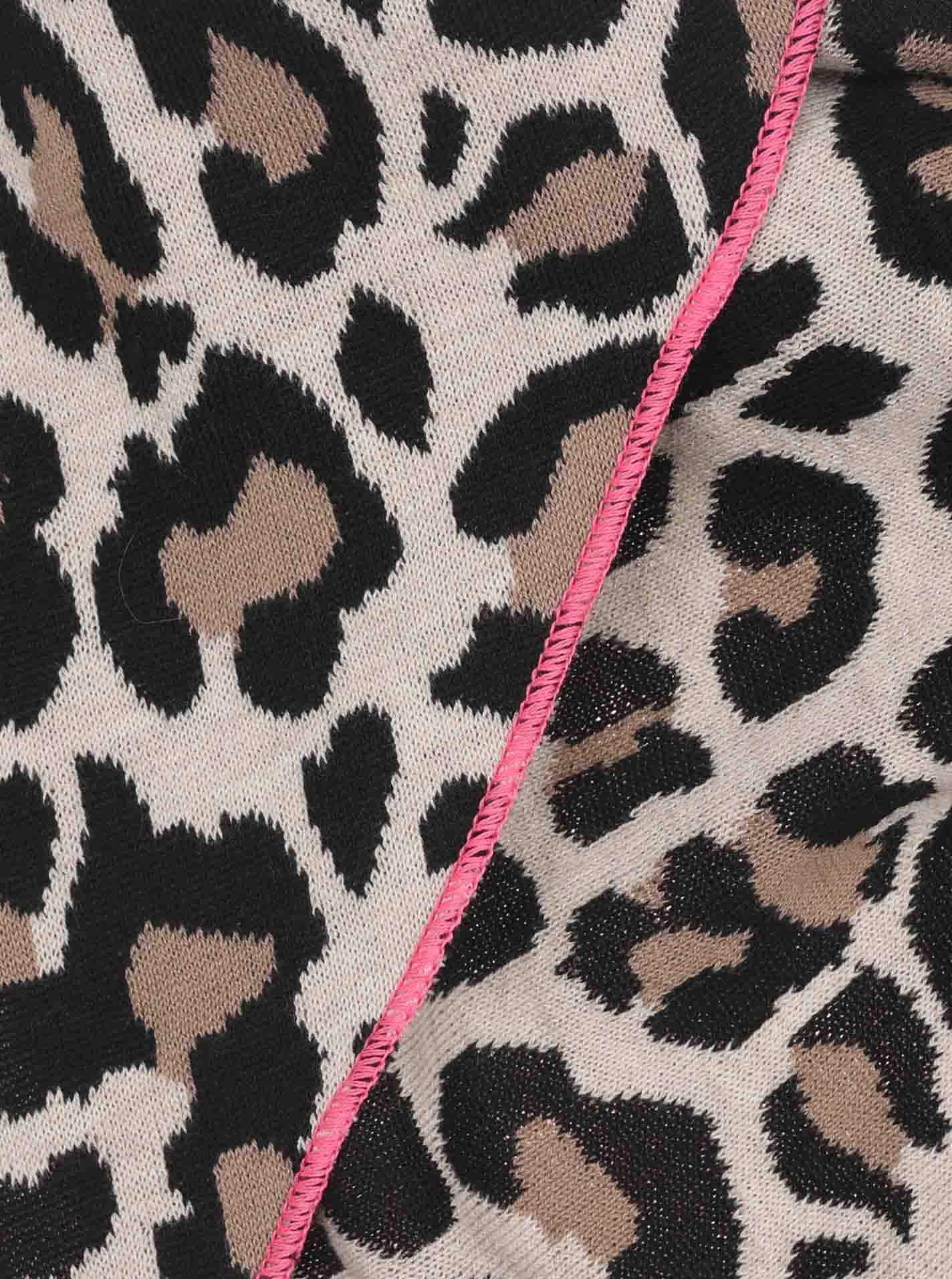 Zwillingsherz Foulard triangulaire »"Summer Lacey"« Feinstrick, Leomuster, Neonkante