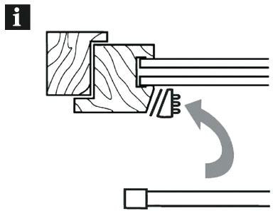 GARDINIA Barre à disques »Klemmstange mit Ausgleichskeil« Ø 8 mm 1 läufig-läufig ausdrehbar mit selbstklebendem Ausgleichskeil