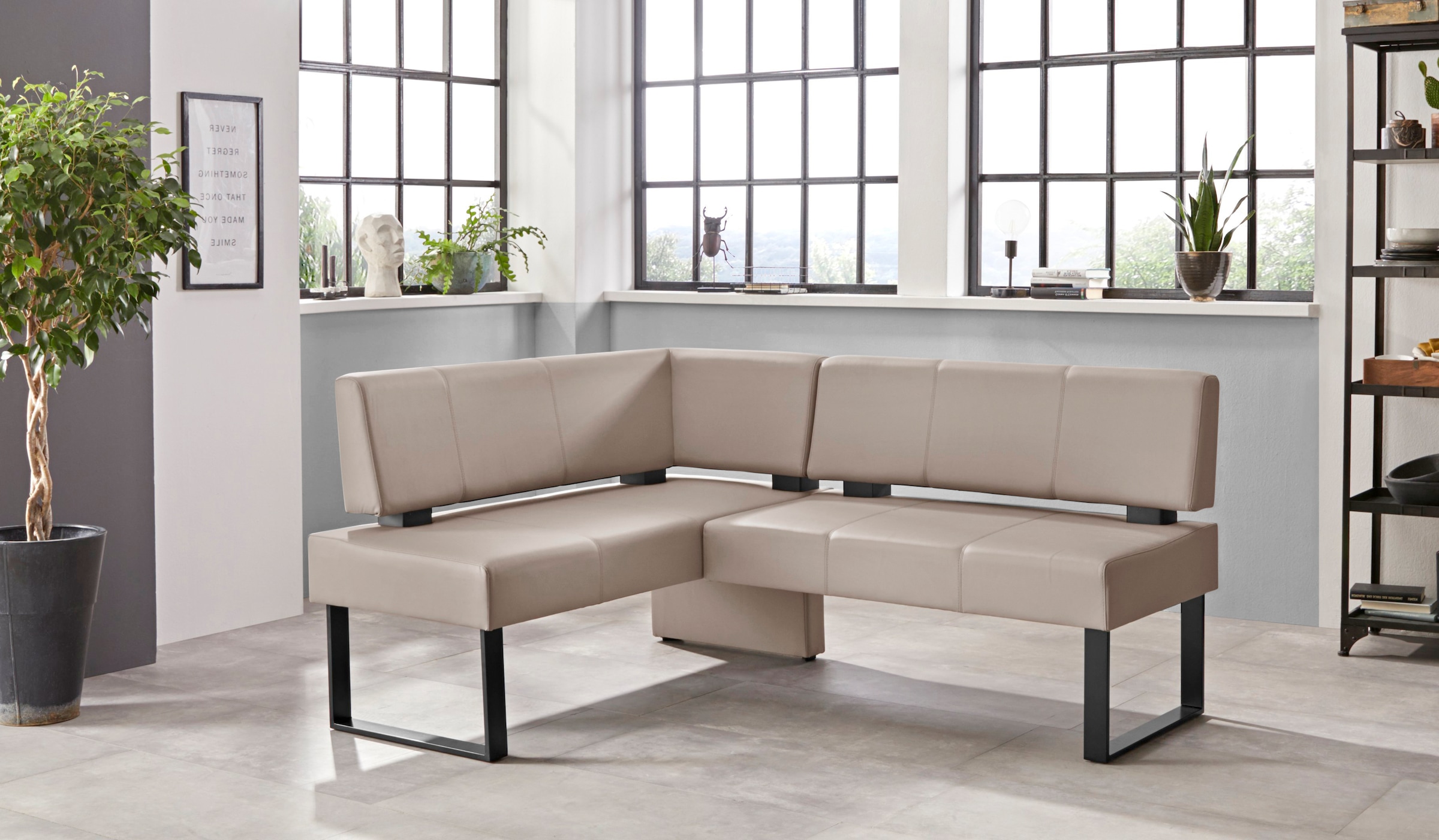 GOODproduct Banc d'angle »Oliver mit Metallgestell, Küchenbank« différents revêtements velours pour banc de salle à manger OTTOs Choice