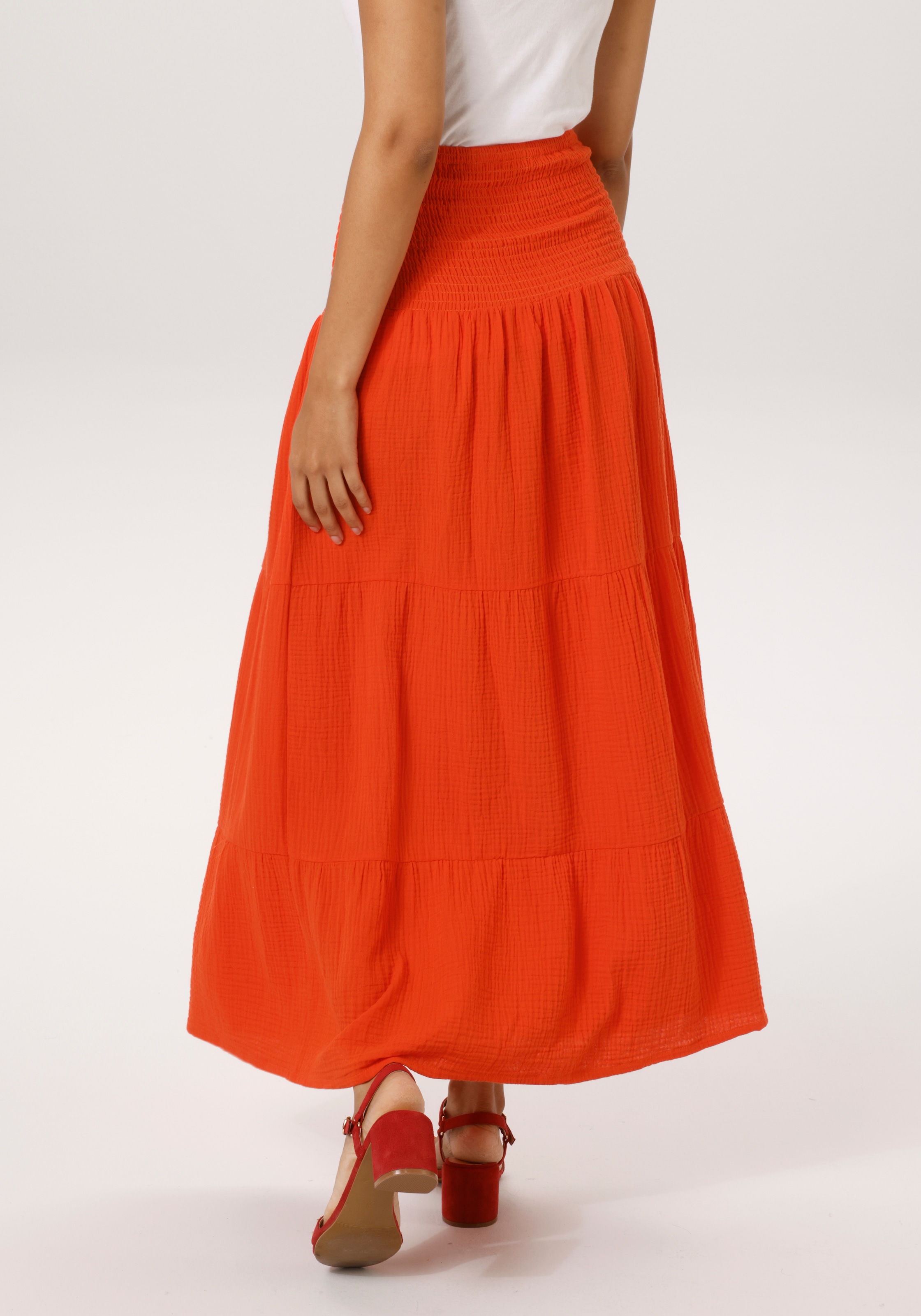 Aniston CASUAL Robe d'été - peut aussi être porté comme jupe longue